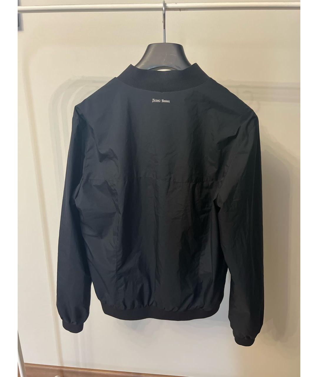 HERNO Черная полиамидовая куртка, фото 2