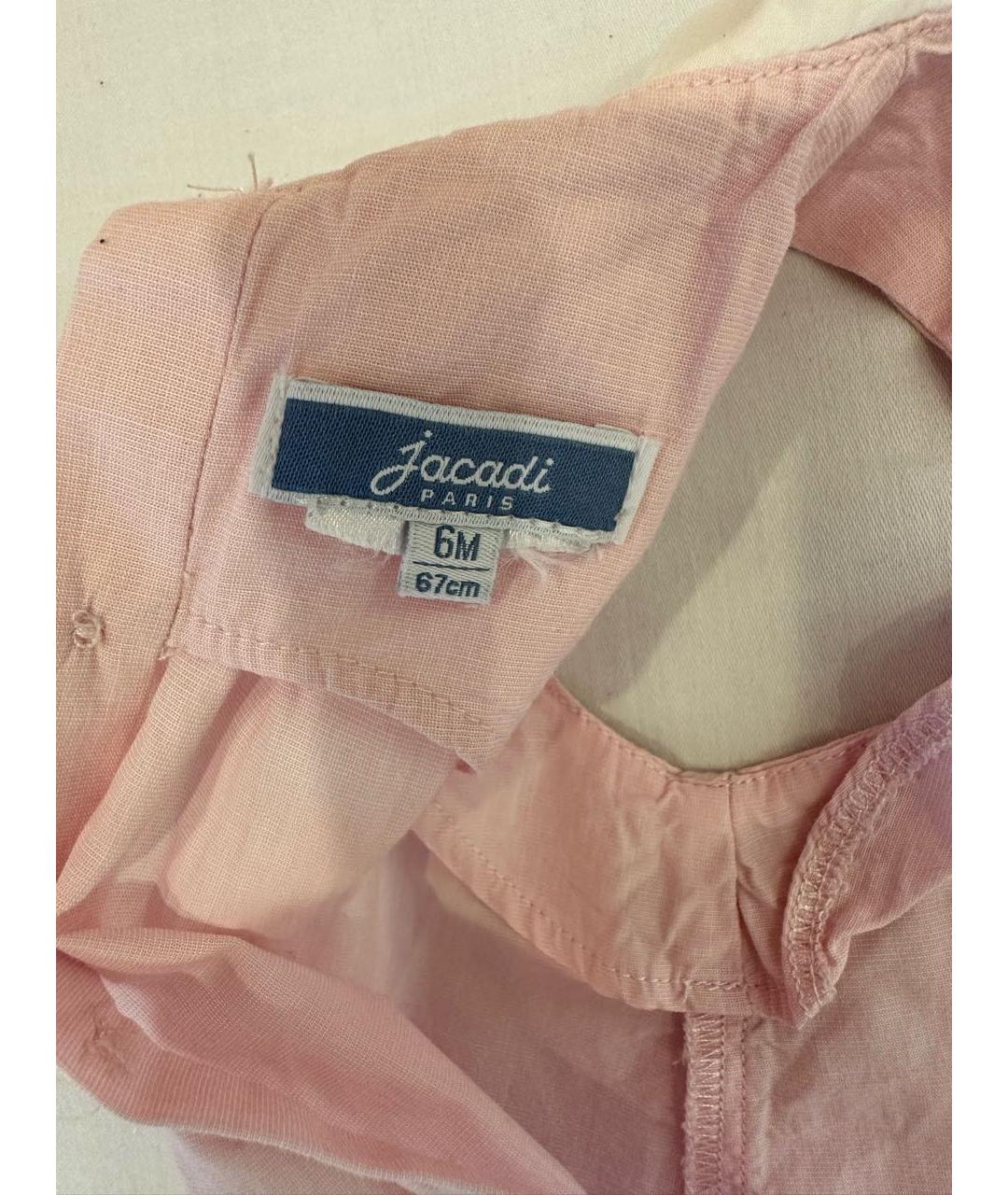 JACADI Розовая хлопковая блузка для девочек, фото 4
