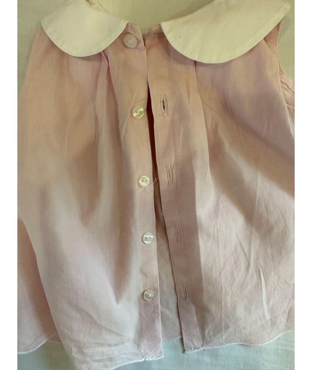 JACADI Розовая хлопковая блузка для девочек, фото 3