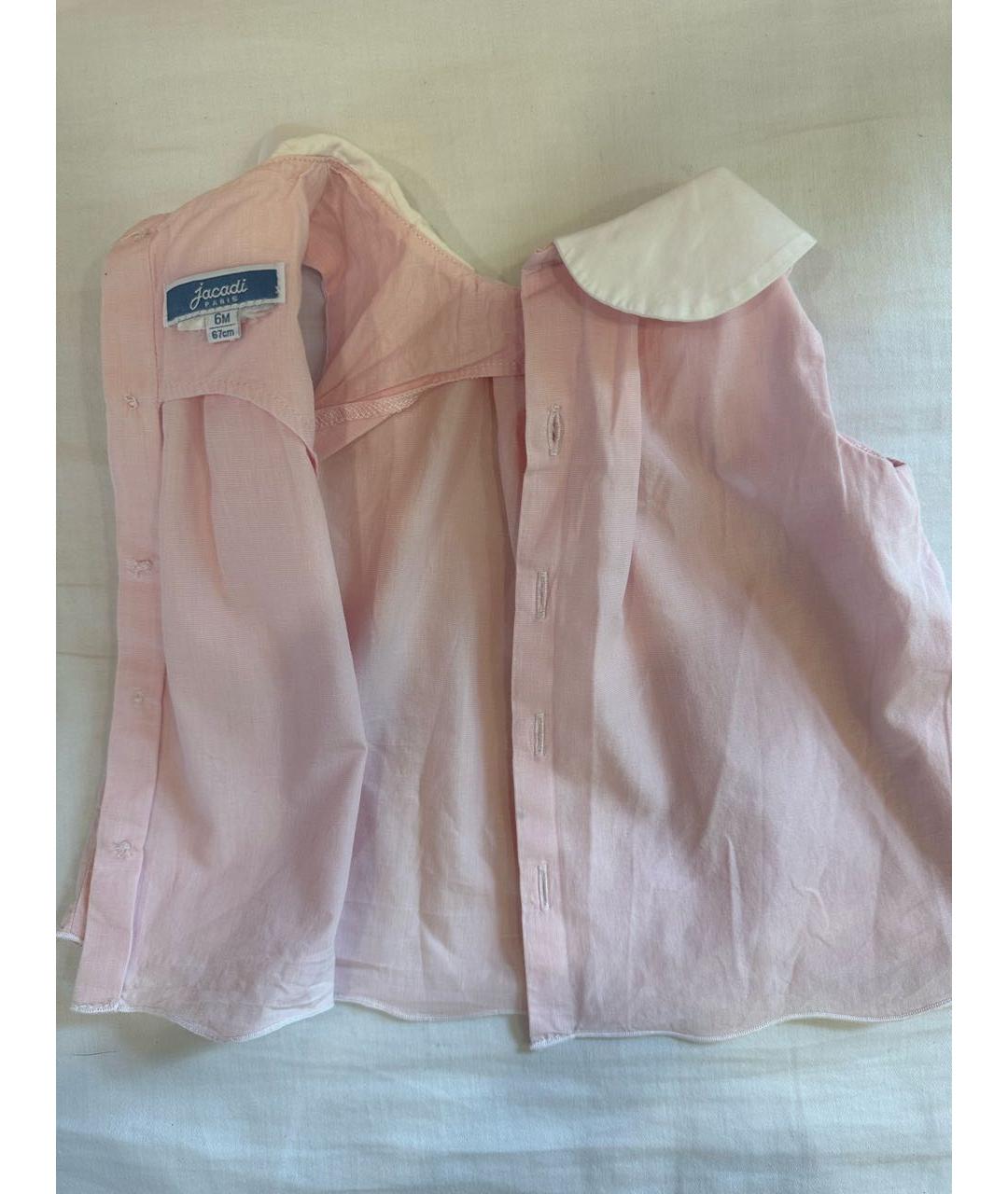 JACADI Розовая хлопковая блузка для девочек, фото 5