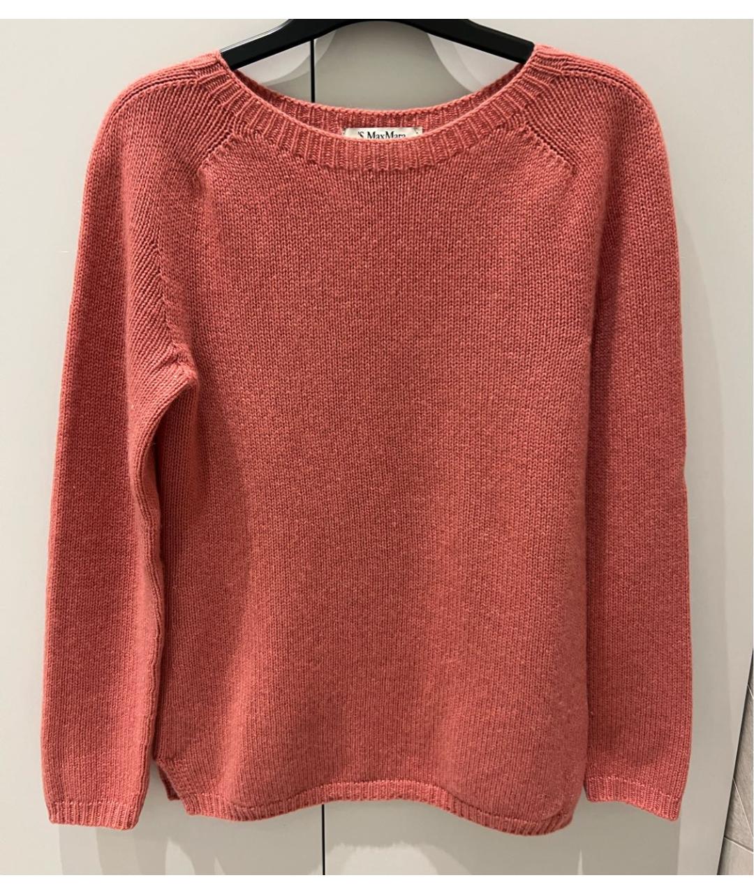 'S MAX MARA Коралловый кашемировый джемпер / свитер, фото 4