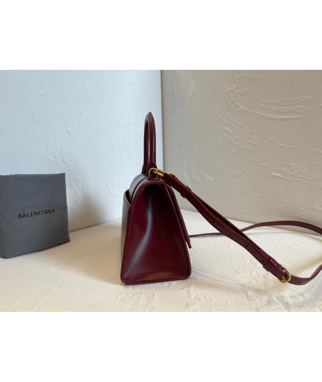 BALENCIAGA Красная кожаная сумка тоут, фото 3