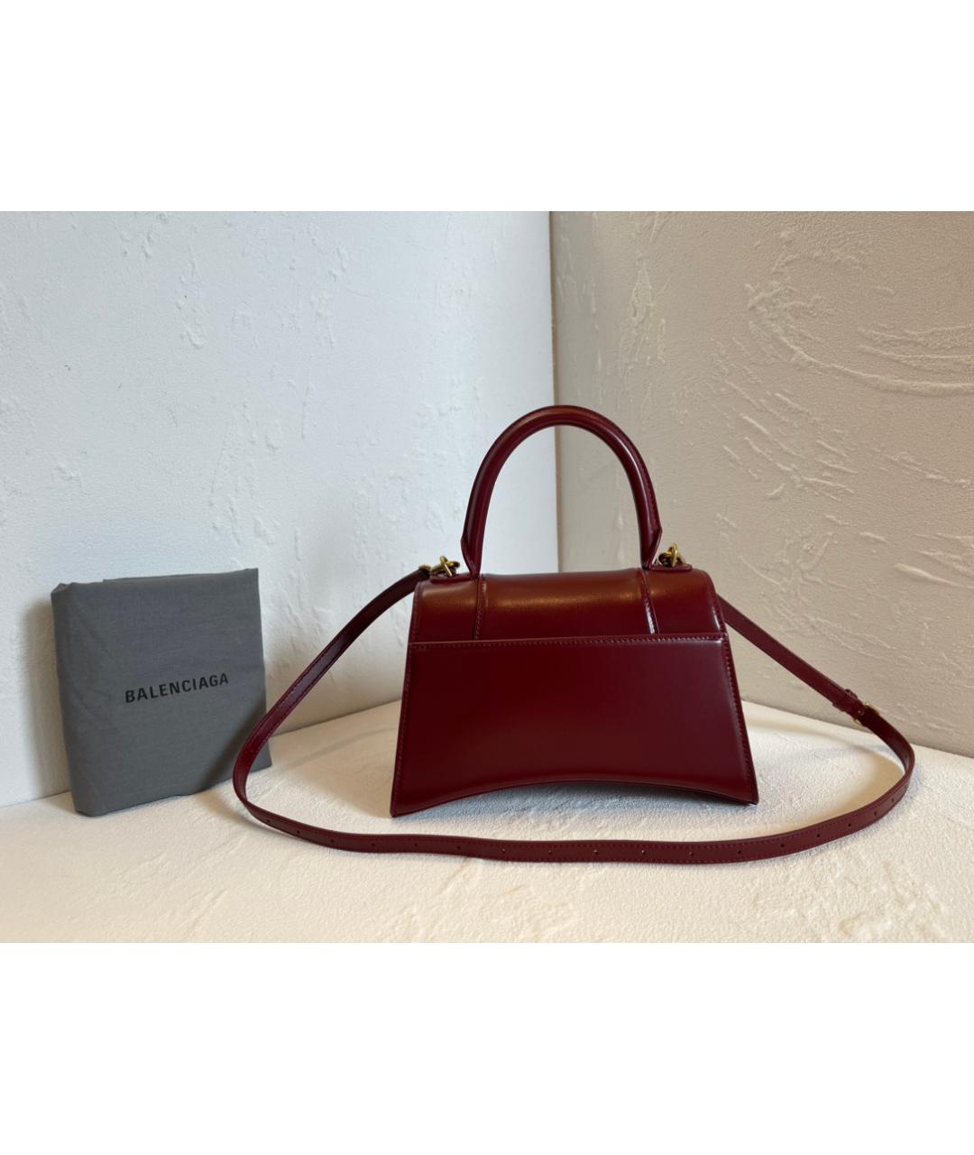 BALENCIAGA Красная кожаная сумка тоут, фото 2
