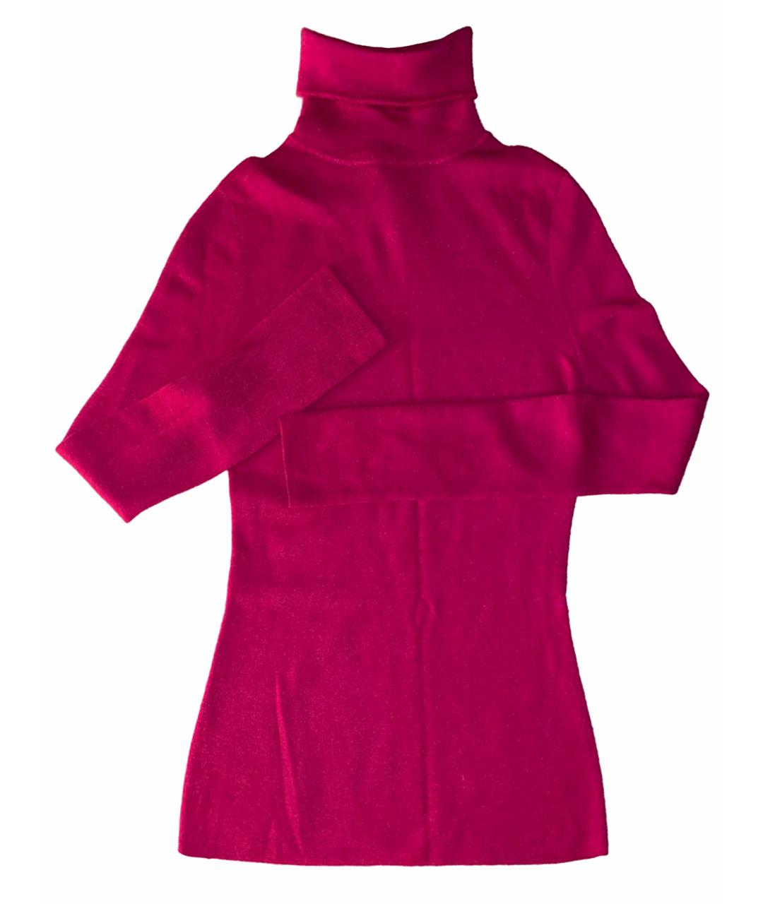CHRISTIAN DIOR Фуксия кашемировая водолазка, фото 1