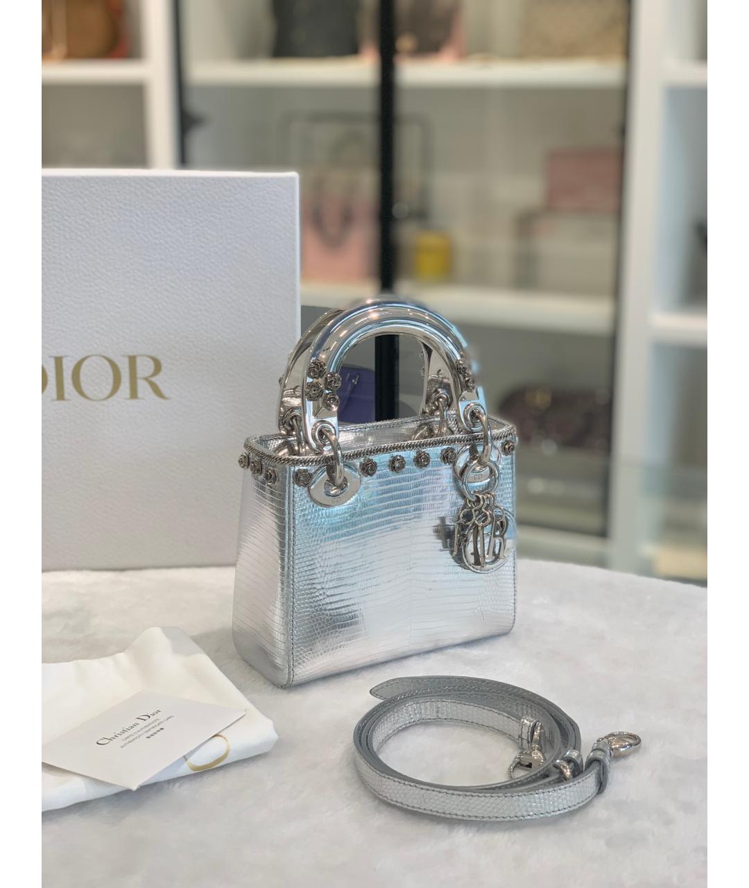 Dior lady bag silver best sale