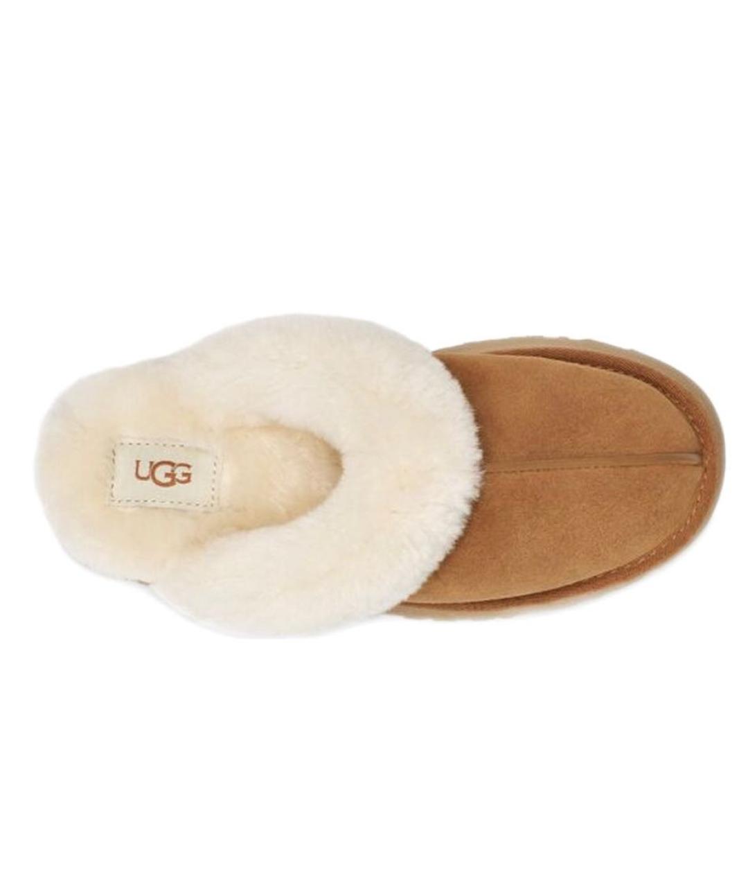 UGG AUSTRALIA Коричневые замшевые сабо, фото 4