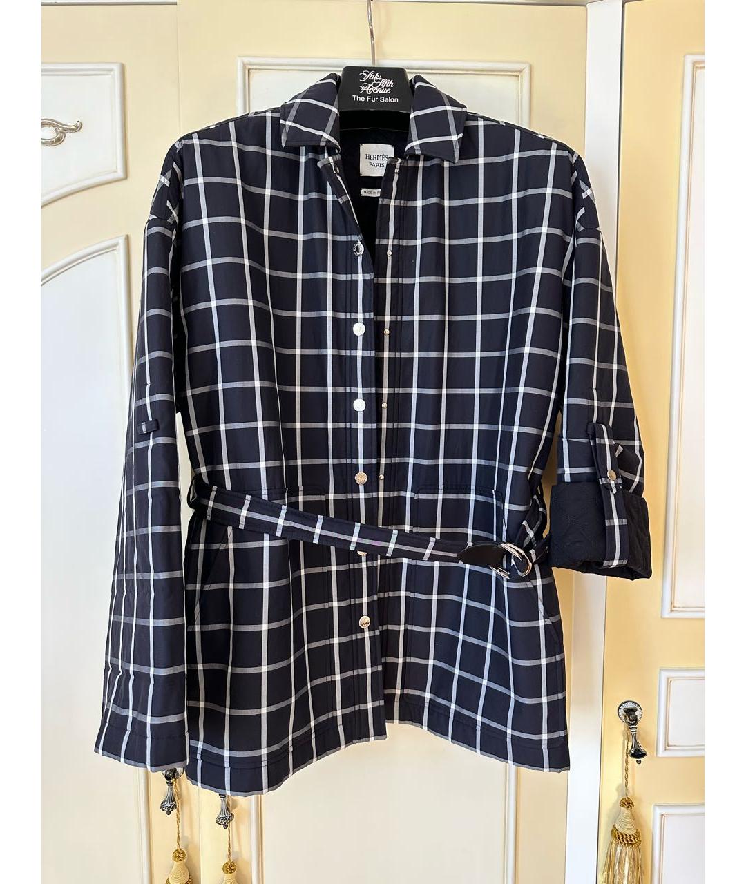 HERMES Черная хлопковая куртка, фото 9