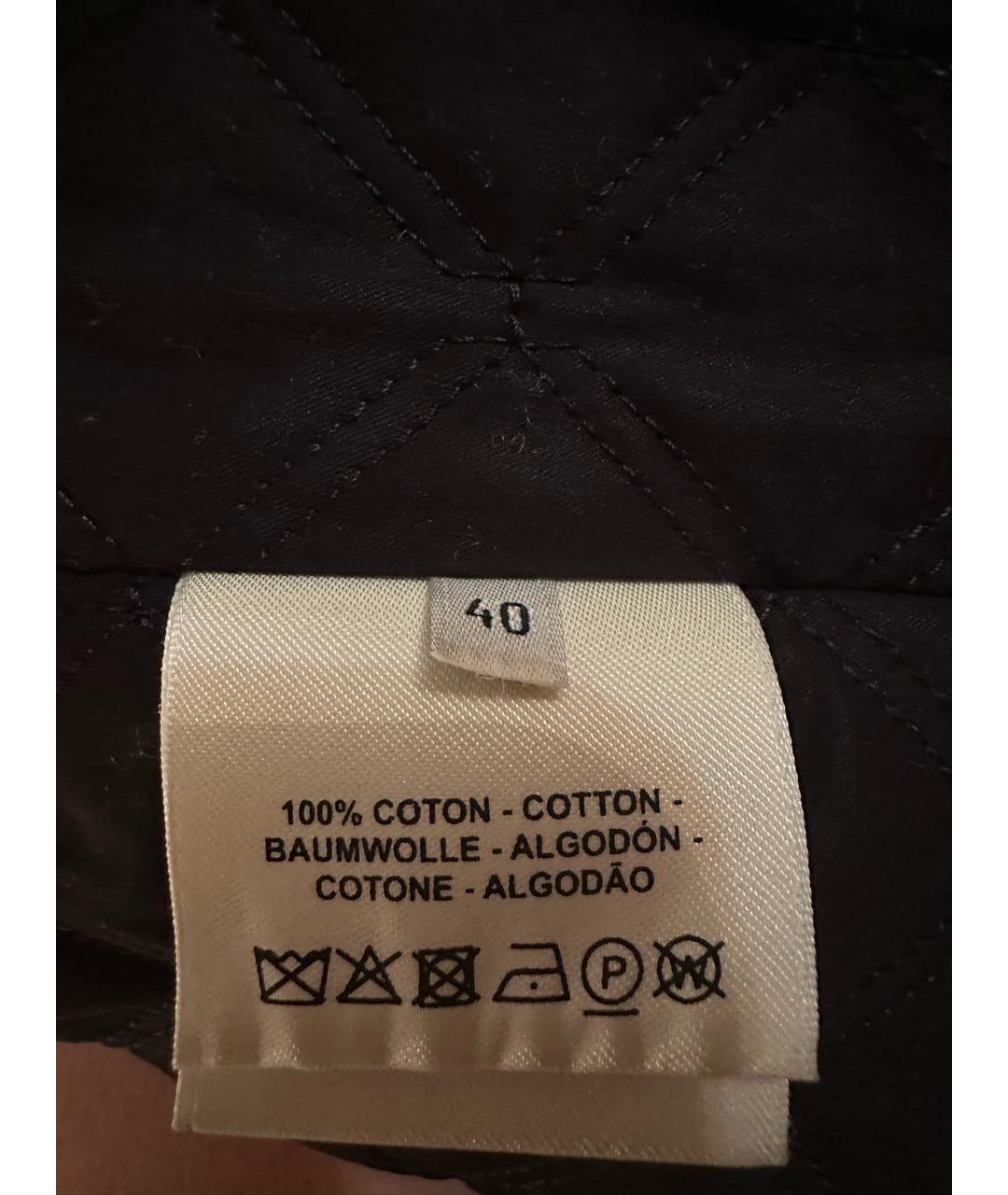 HERMES Черная хлопковая куртка, фото 4