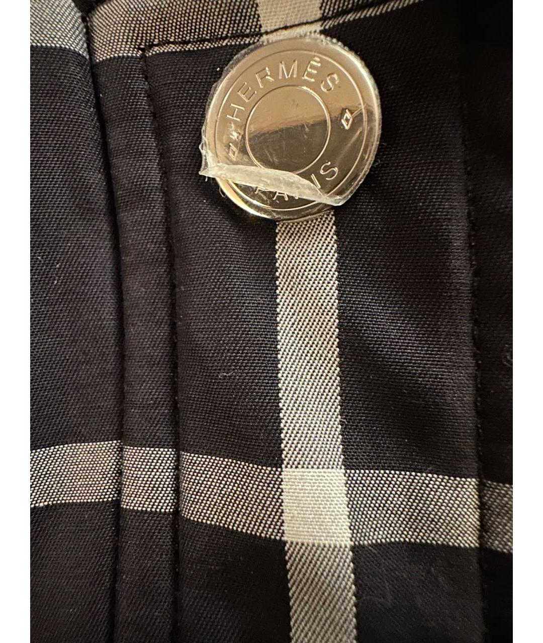 HERMES Черная хлопковая куртка, фото 5