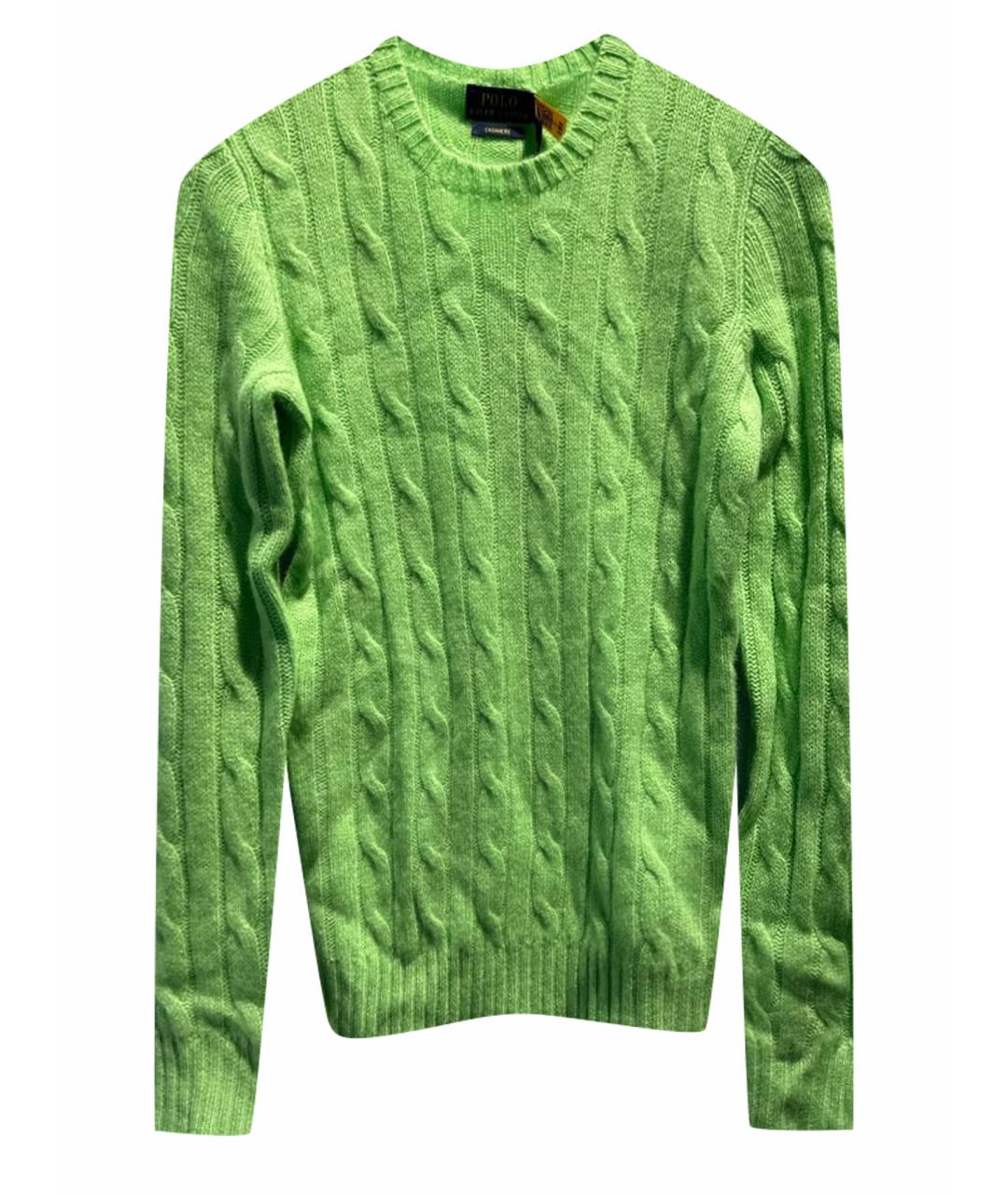 POLO RALPH LAUREN Салатовый кашемировый джемпер / свитер, фото 1
