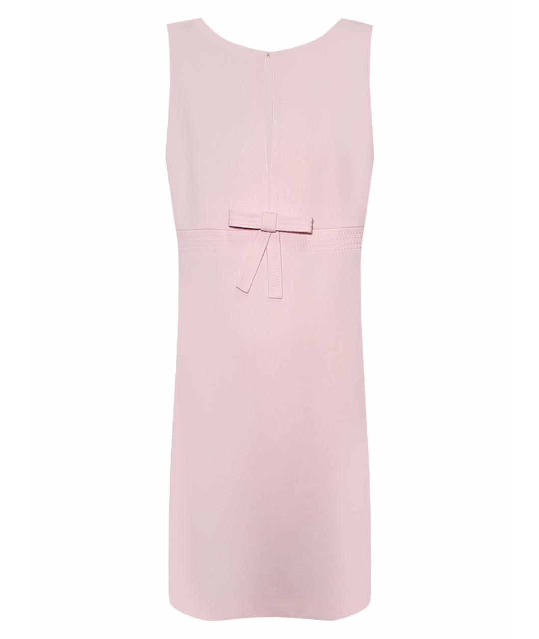 RED VALENTINO Розовое полиэстеровое коктейльное платье, фото 8