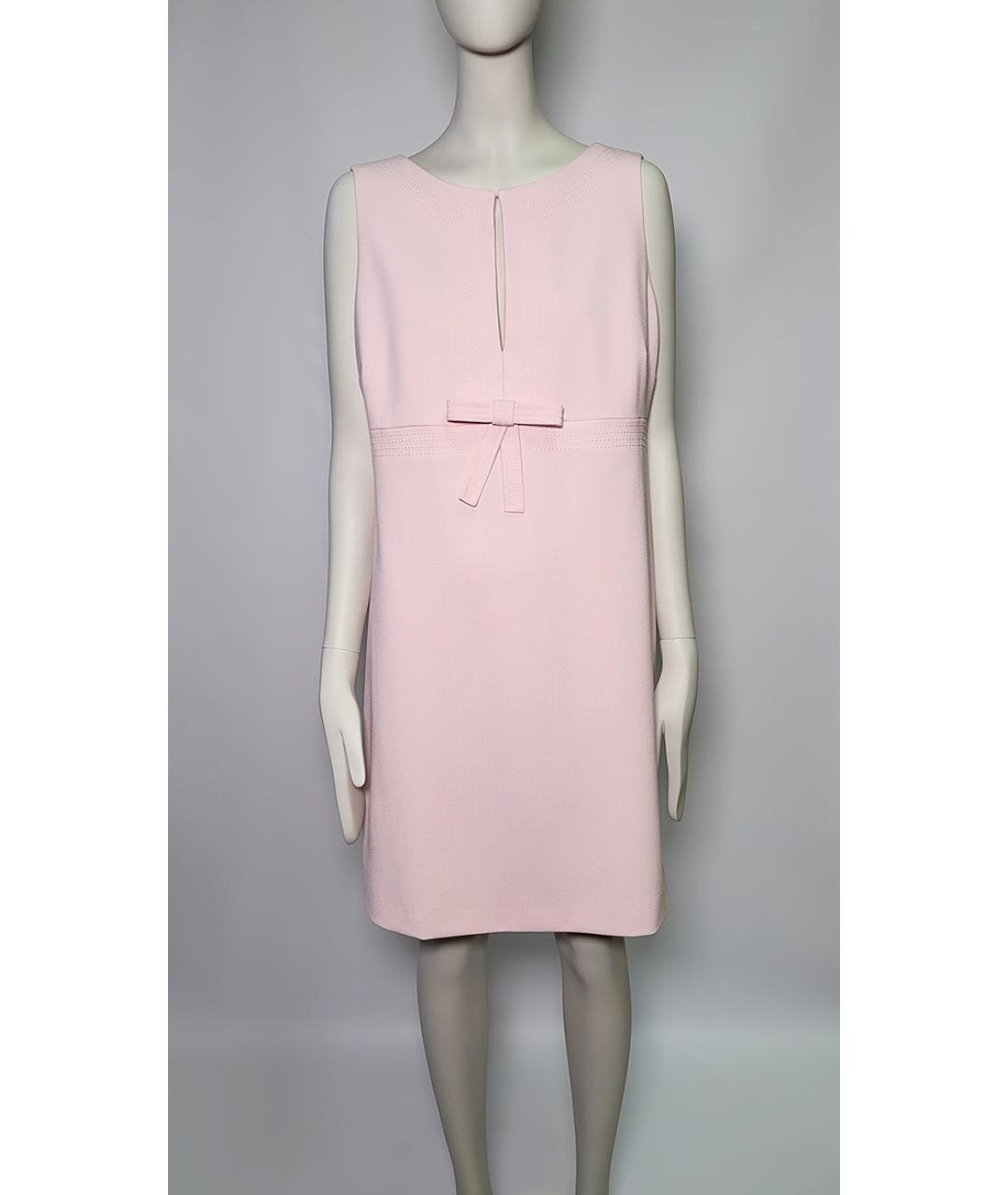 RED VALENTINO Розовое полиэстеровое коктейльное платье, фото 7