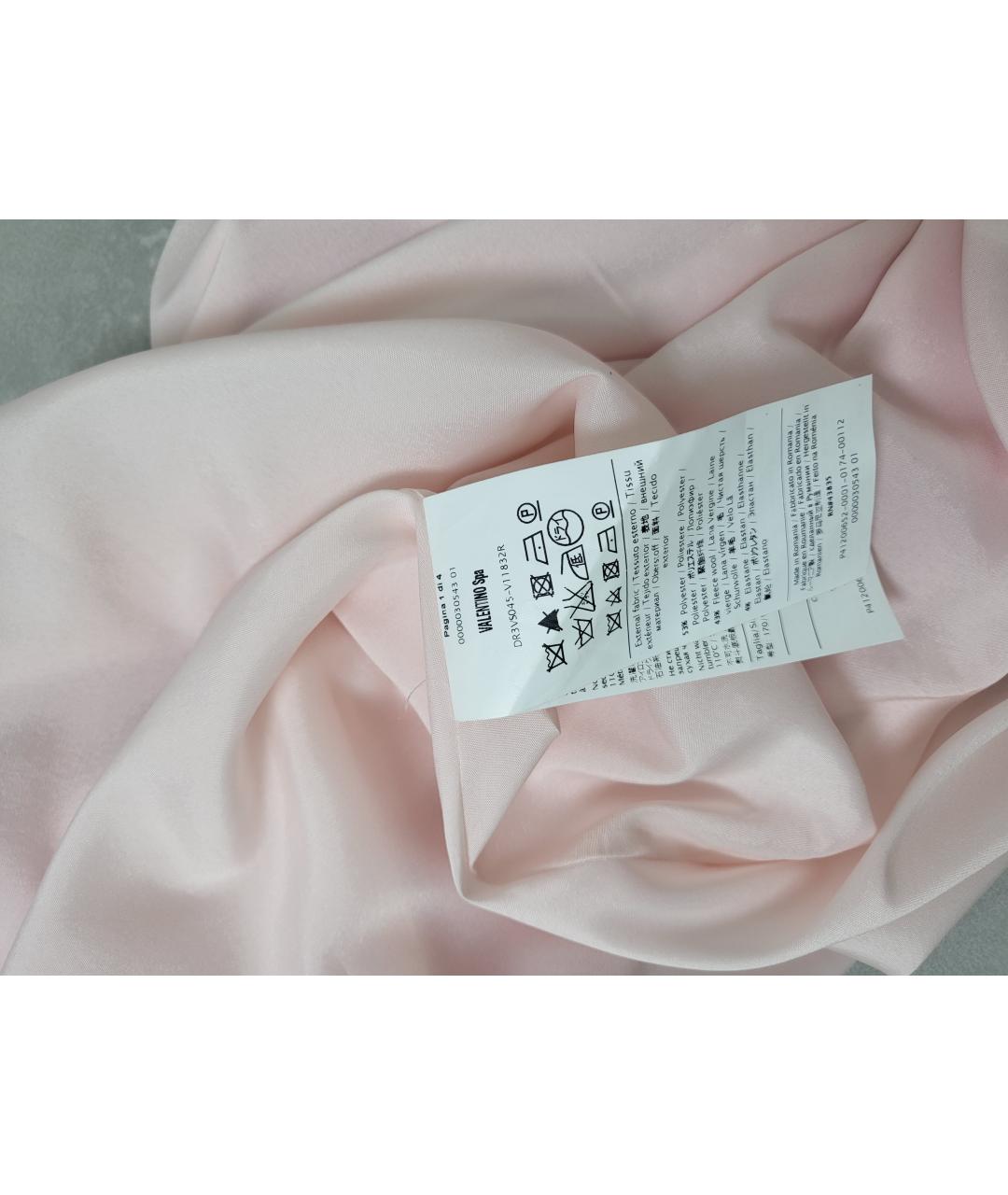 RED VALENTINO Розовое полиэстеровое коктейльное платье, фото 5
