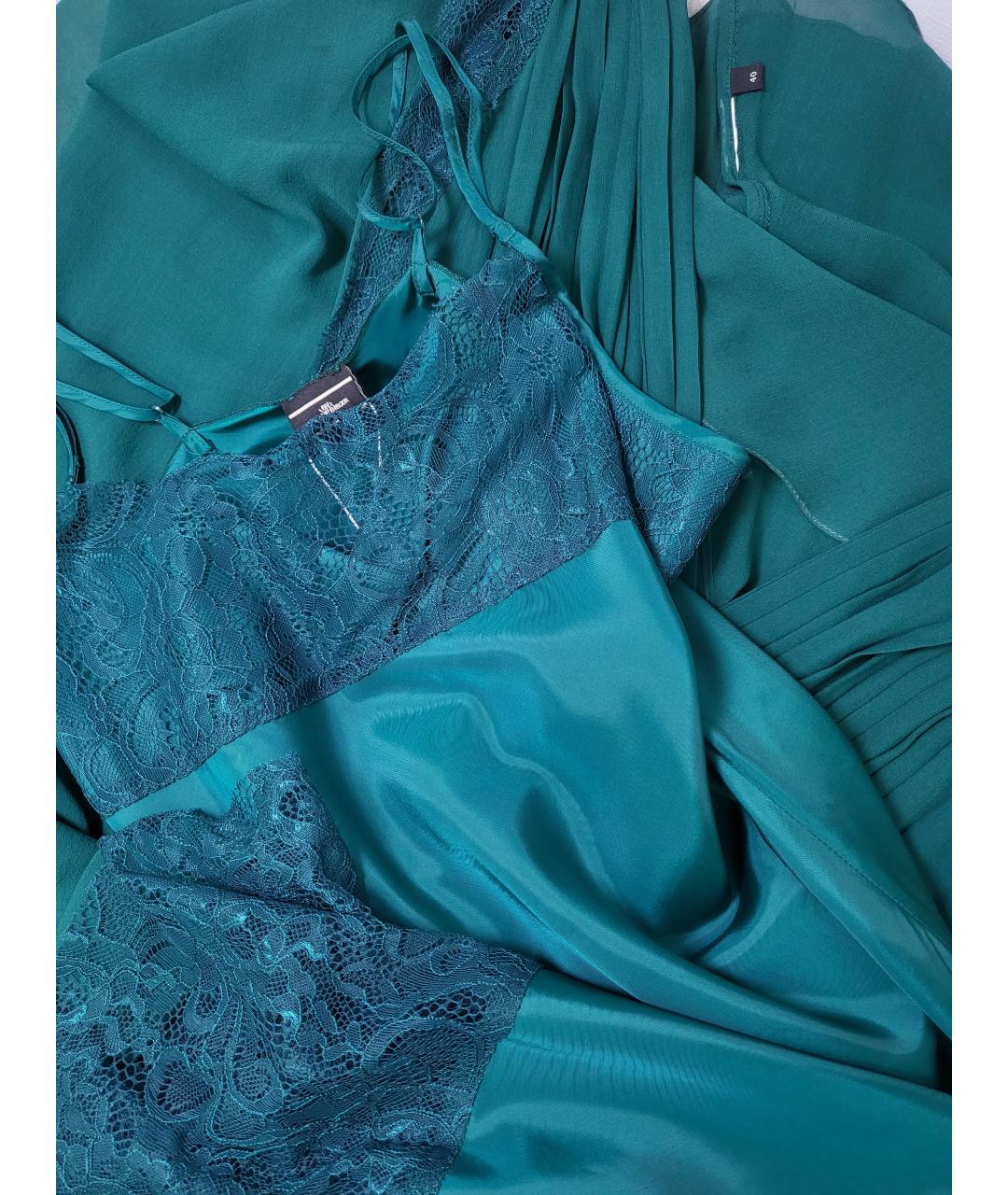 BY MALENE BIRGER Зеленые шелковое вечернее платье, фото 3