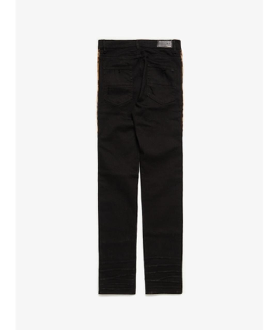 AMIRI Черные хлопко-эластановые прямые джинсы, фото 2
