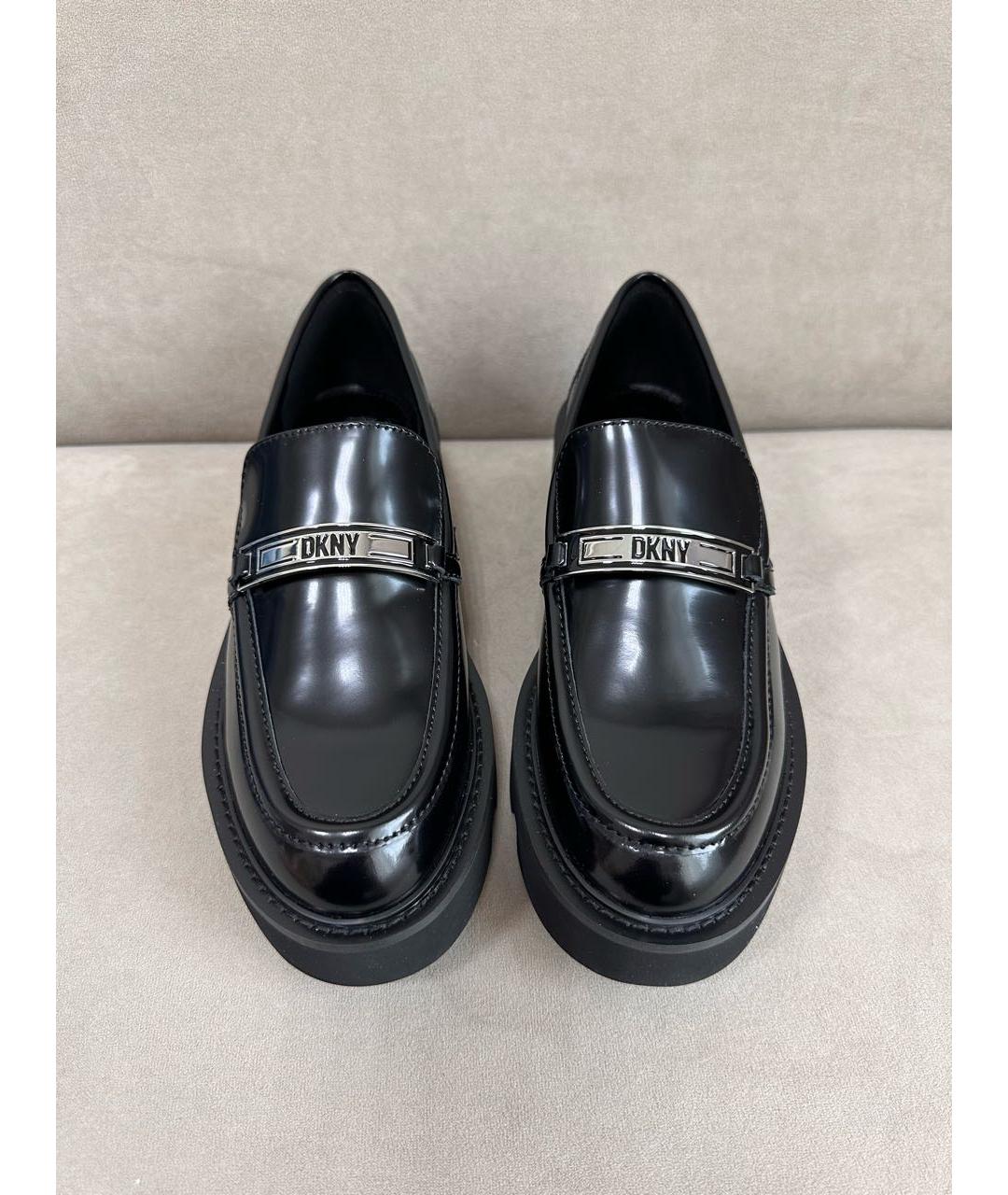 DKNY Черные лоферы из лакированной кожи, фото 2