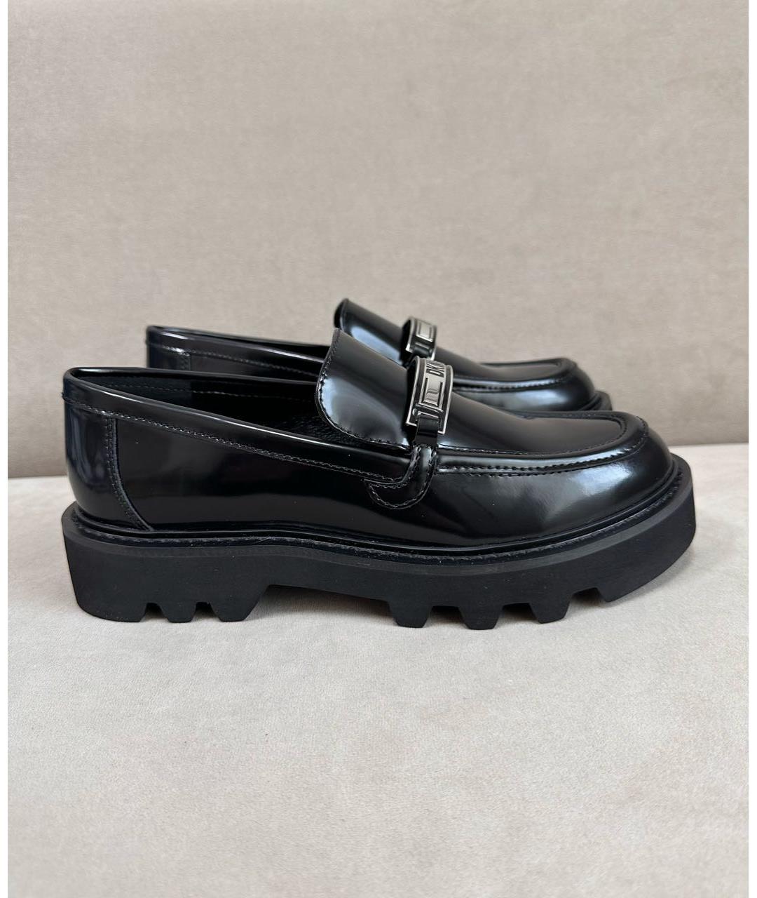 DKNY Черные лоферы из лакированной кожи, фото 7