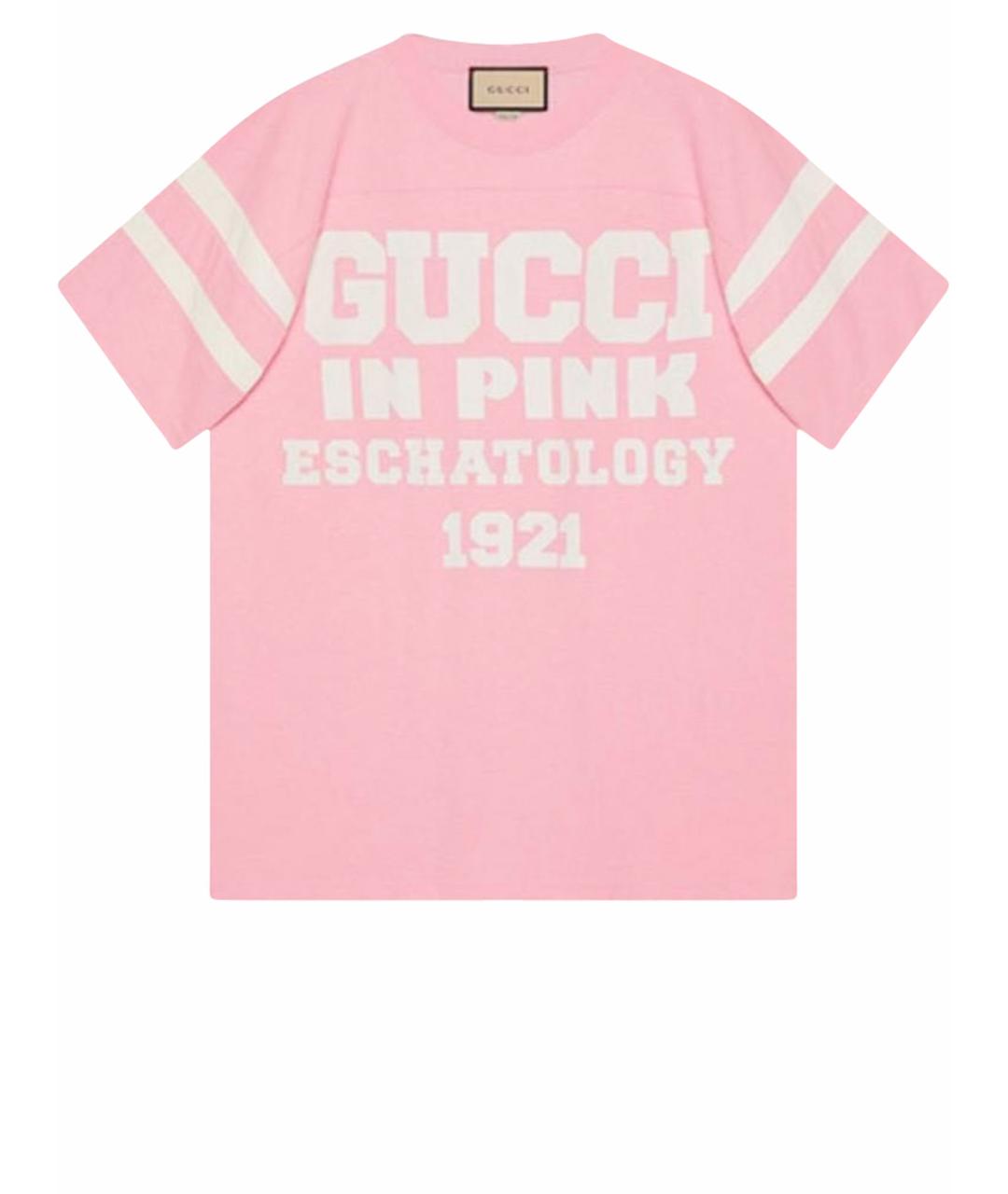 GUCCI Розовая футболка, фото 1