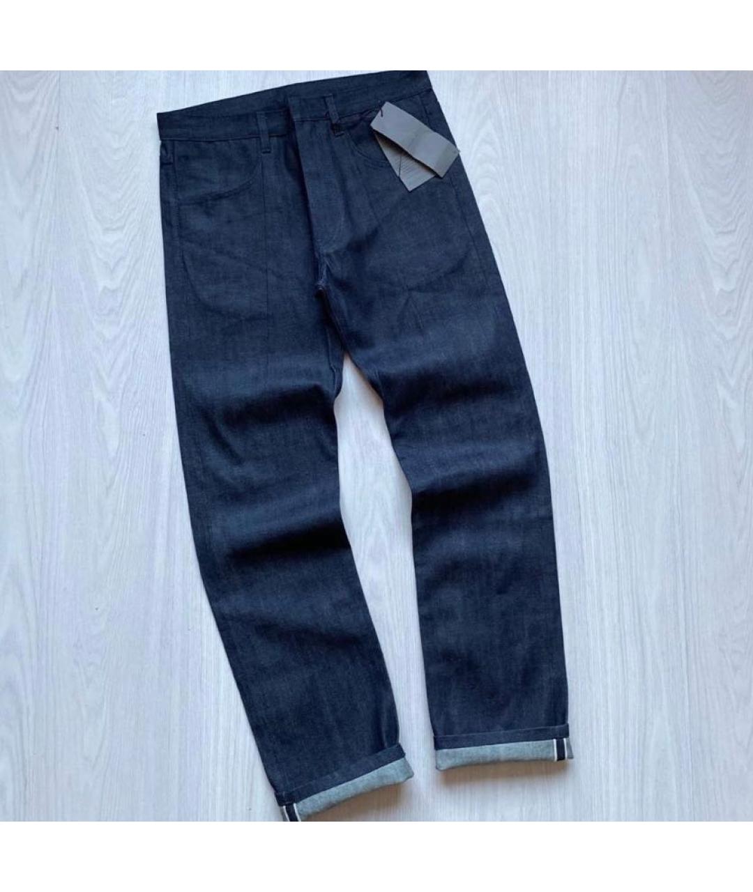 ROLAND MOURET Синие хлопковые прямые джинсы, фото 9