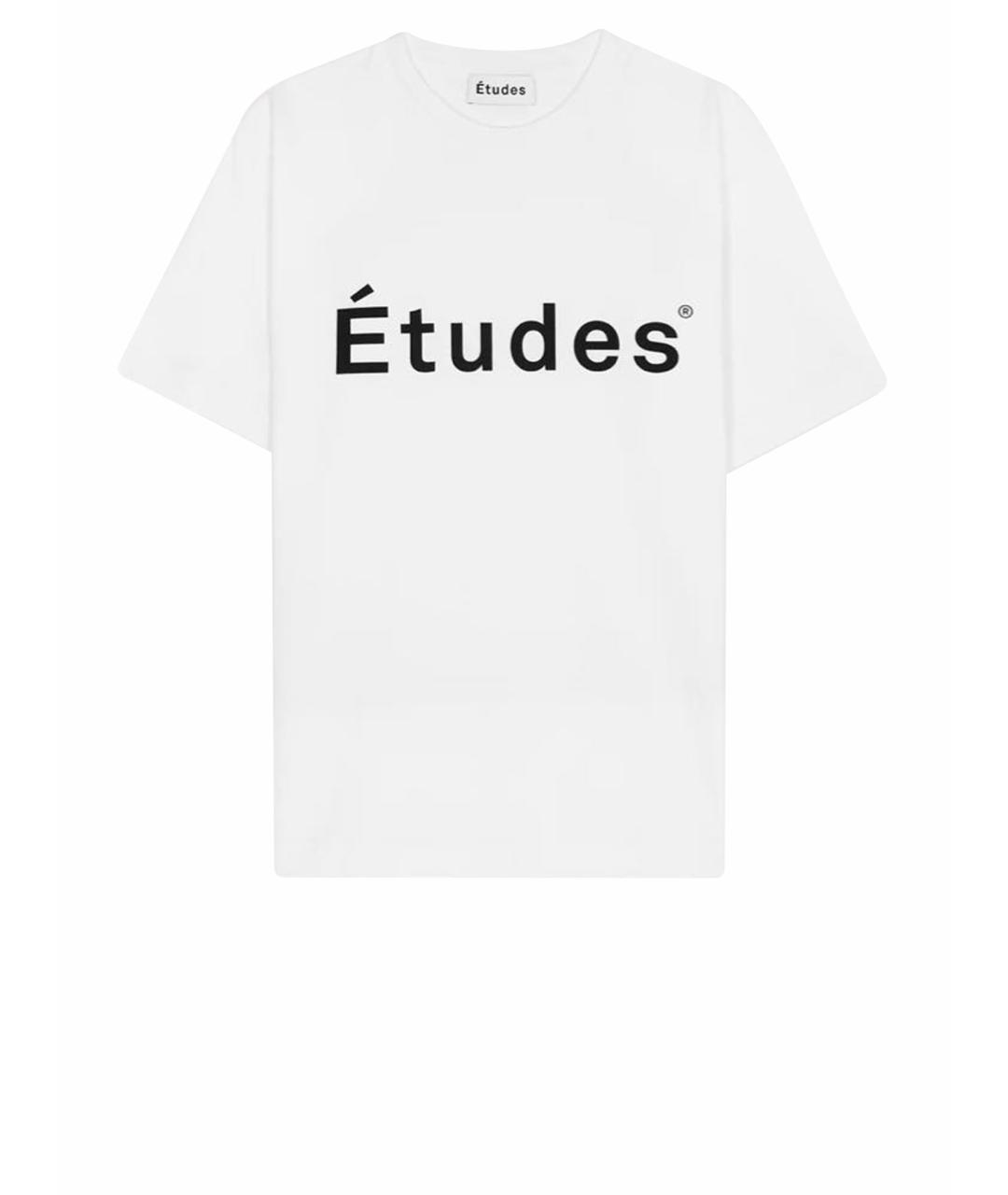 ETUDES Белая хлопковая футболка, фото 1