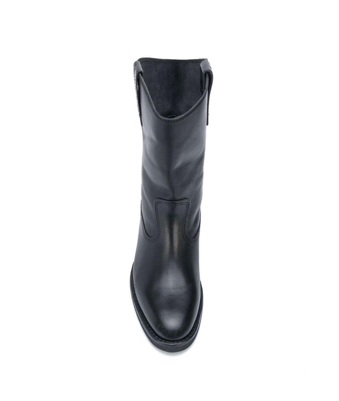 GOLDEN GOOSE DELUXE BRAND Черные кожаные сапоги, фото 3