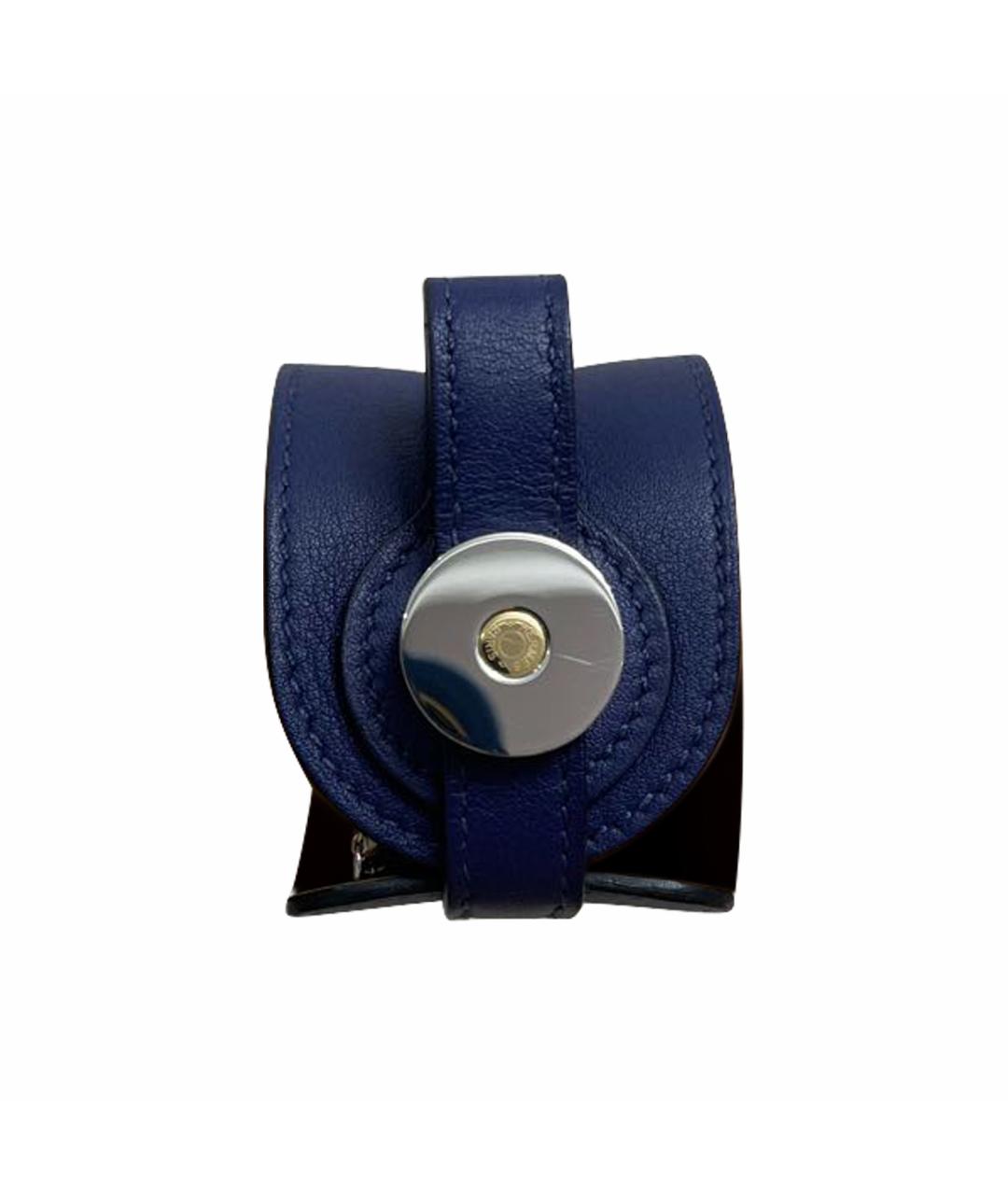 HERMES PRE-OWNED Темно-синий кожаный браслет, фото 1