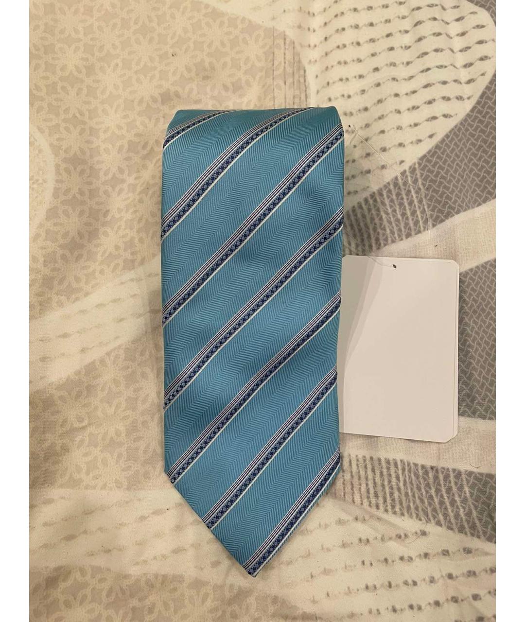 PAL ZILERI Голубой шелковый галстук, фото 8