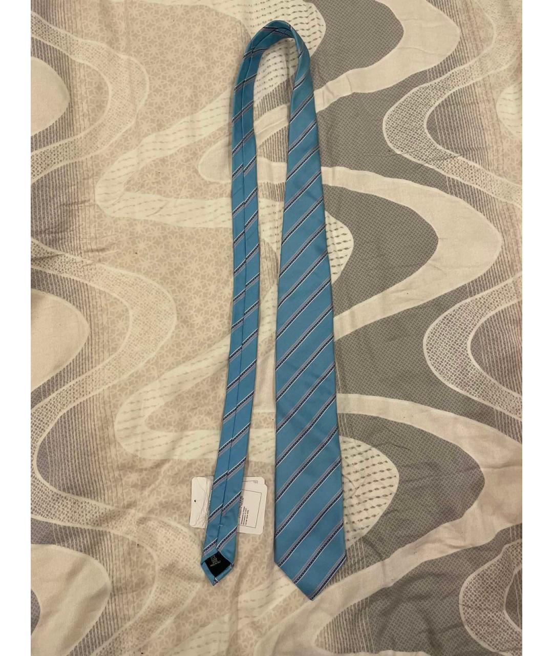 PAL ZILERI Голубой шелковый галстук, фото 7