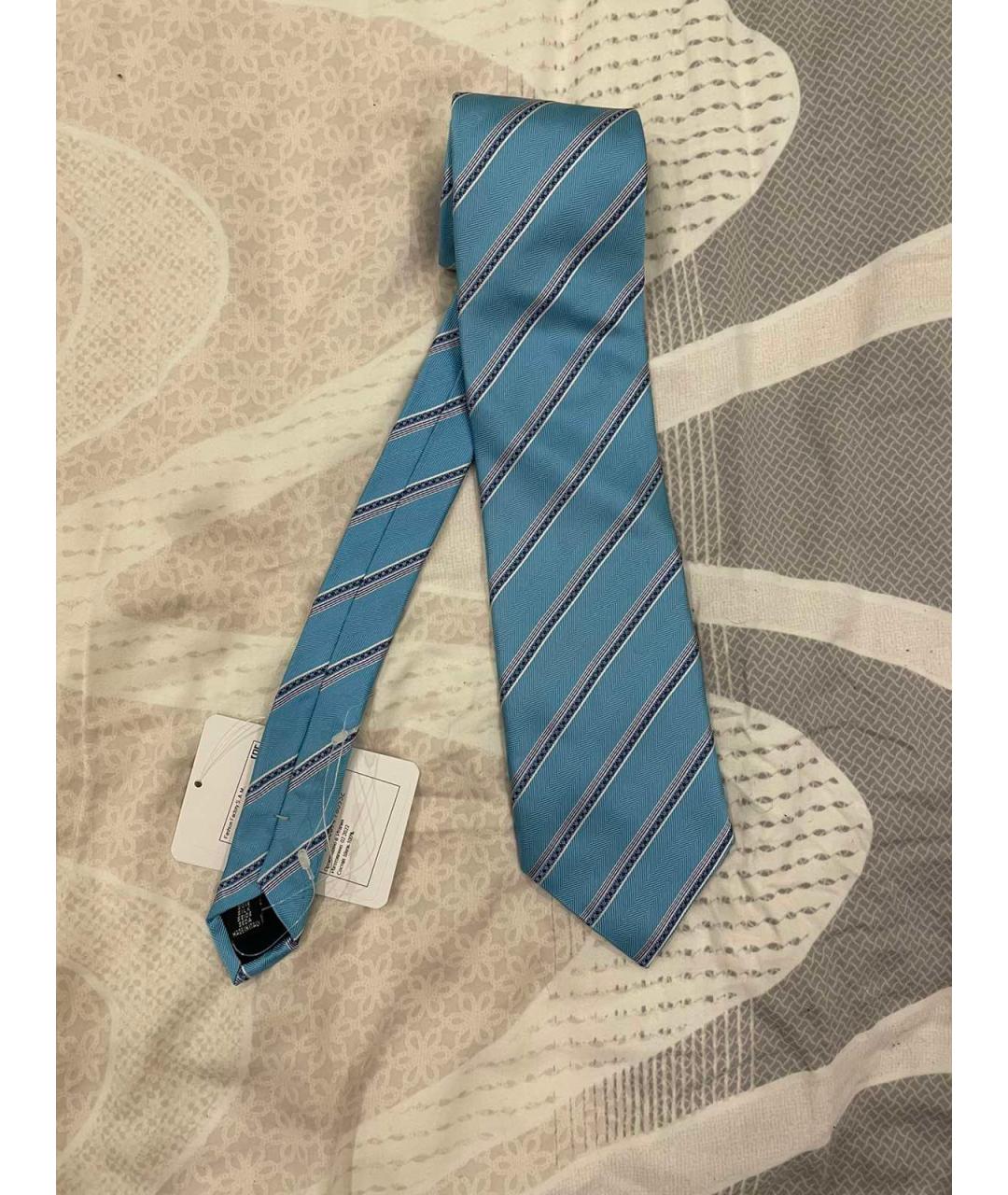 PAL ZILERI Голубой шелковый галстук, фото 2