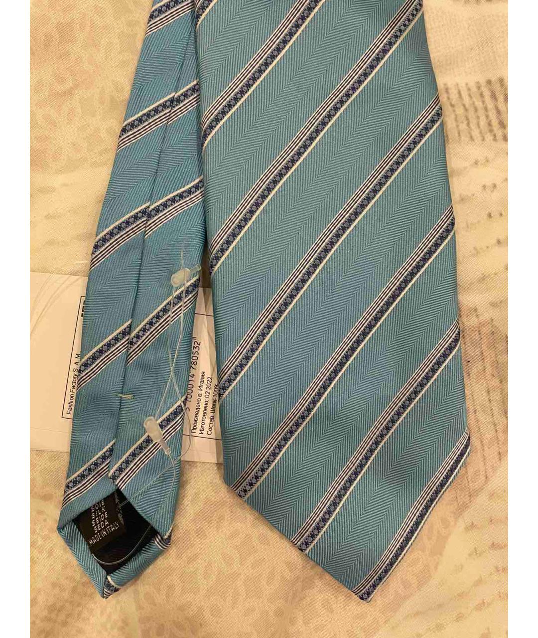 PAL ZILERI Голубой шелковый галстук, фото 3