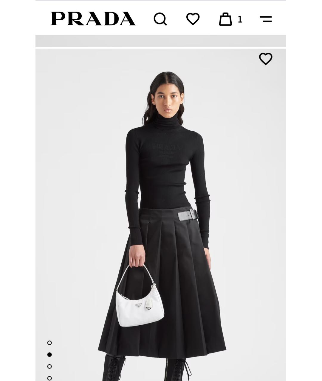 PRADA Черная водолазка, фото 3