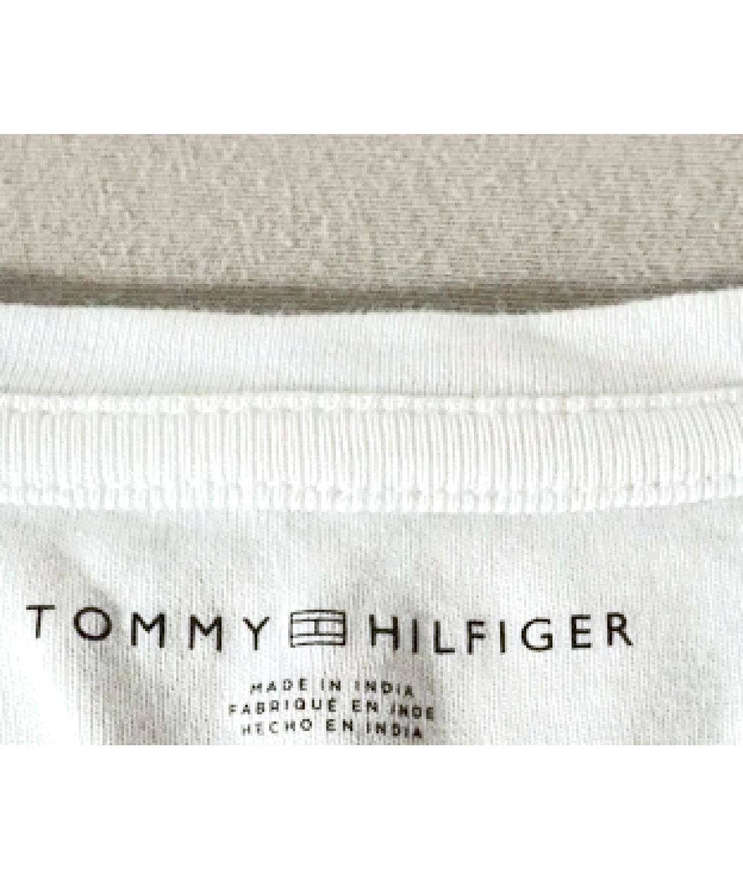 TOMMY HILFIGER Белая хлопковая футболка, фото 6