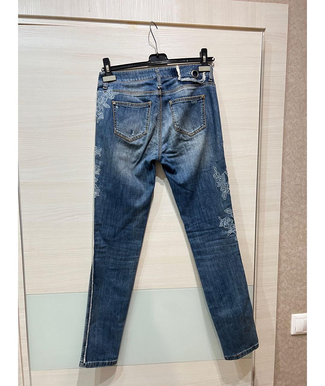 ERMANNO SCERVINO Хлопко-эластановые джинсы слим, фото 4