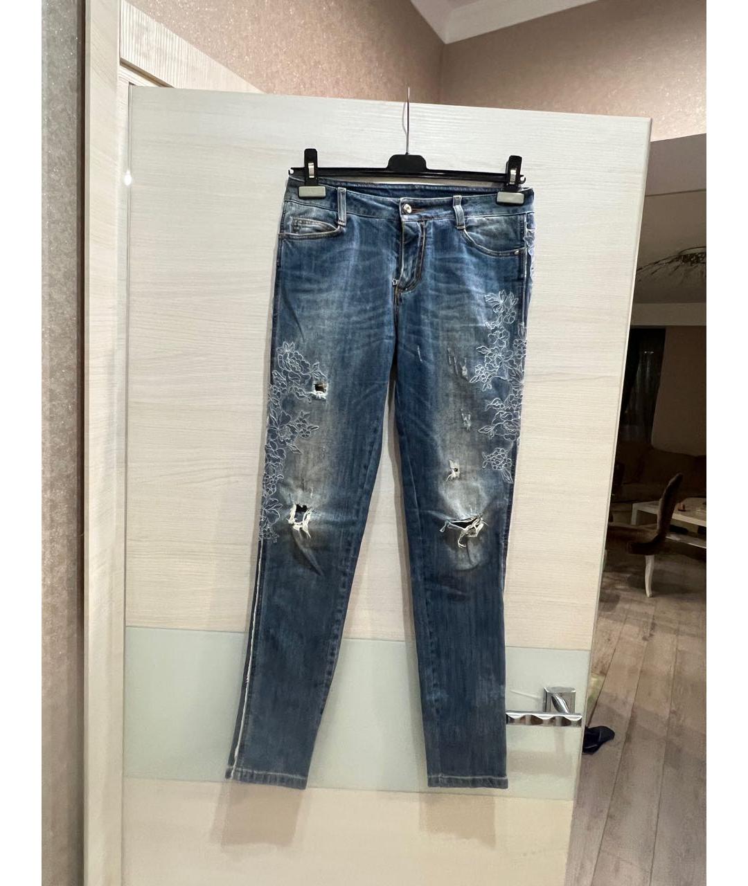 ERMANNO SCERVINO Хлопко-эластановые джинсы слим, фото 7