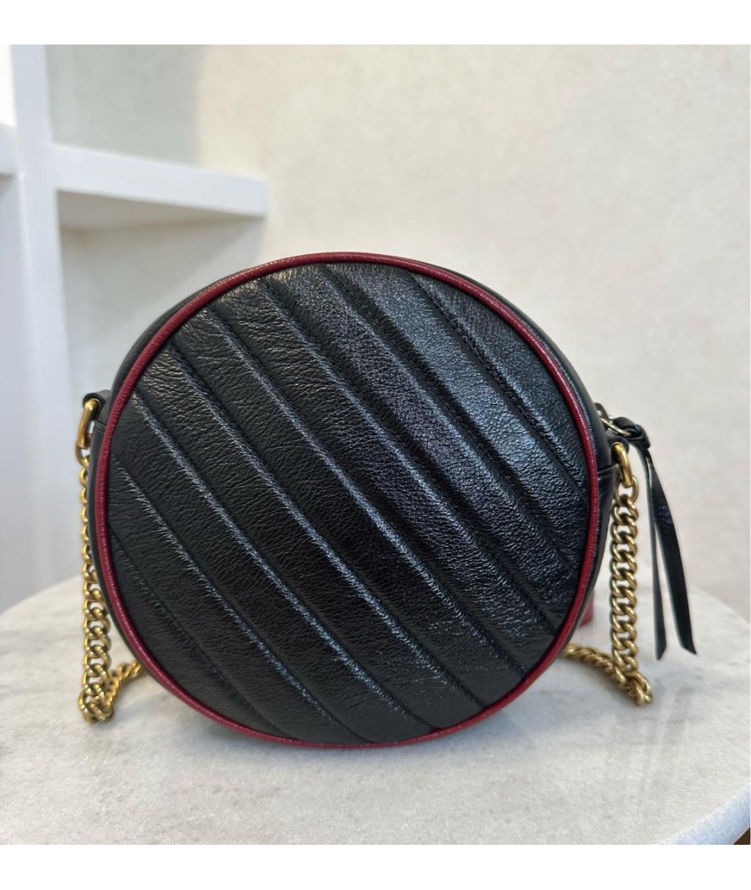 GUCCI Черная кожаная сумка через плечо, фото 8