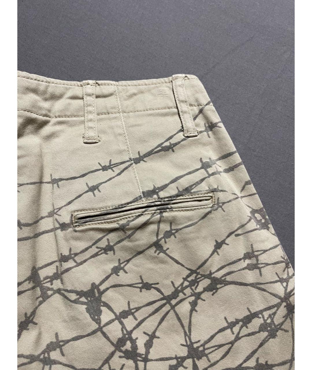 HYSTERIC GLAMOUR Бежевые хлопковые брюки узкие, фото 6