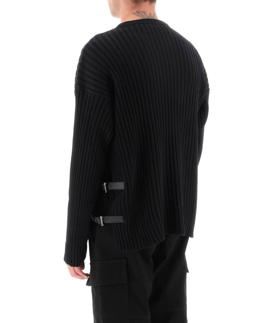 VERSACE Черный шерстяной джемпер / свитер, фото 5