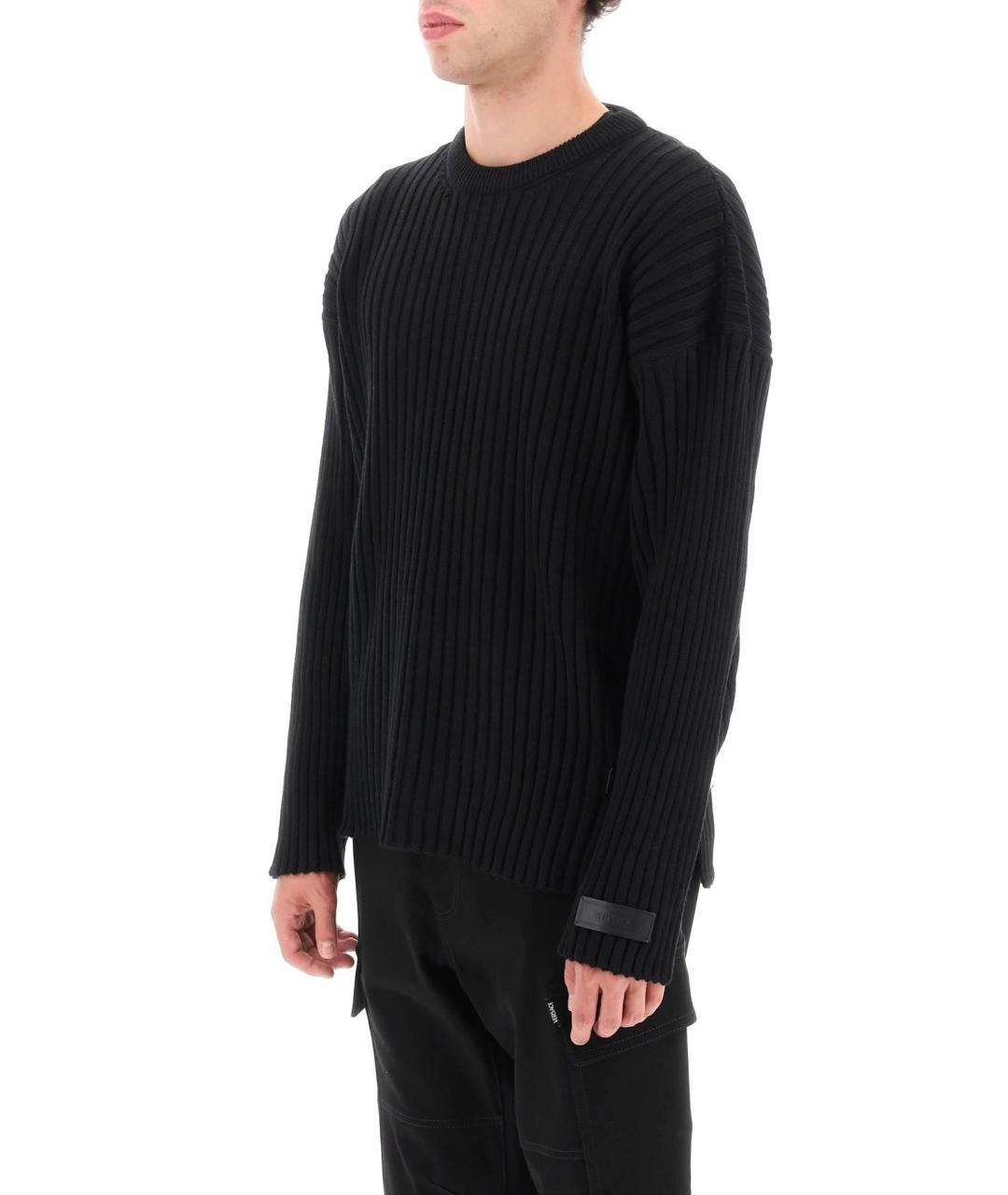 VERSACE Черный шерстяной джемпер / свитер, фото 6