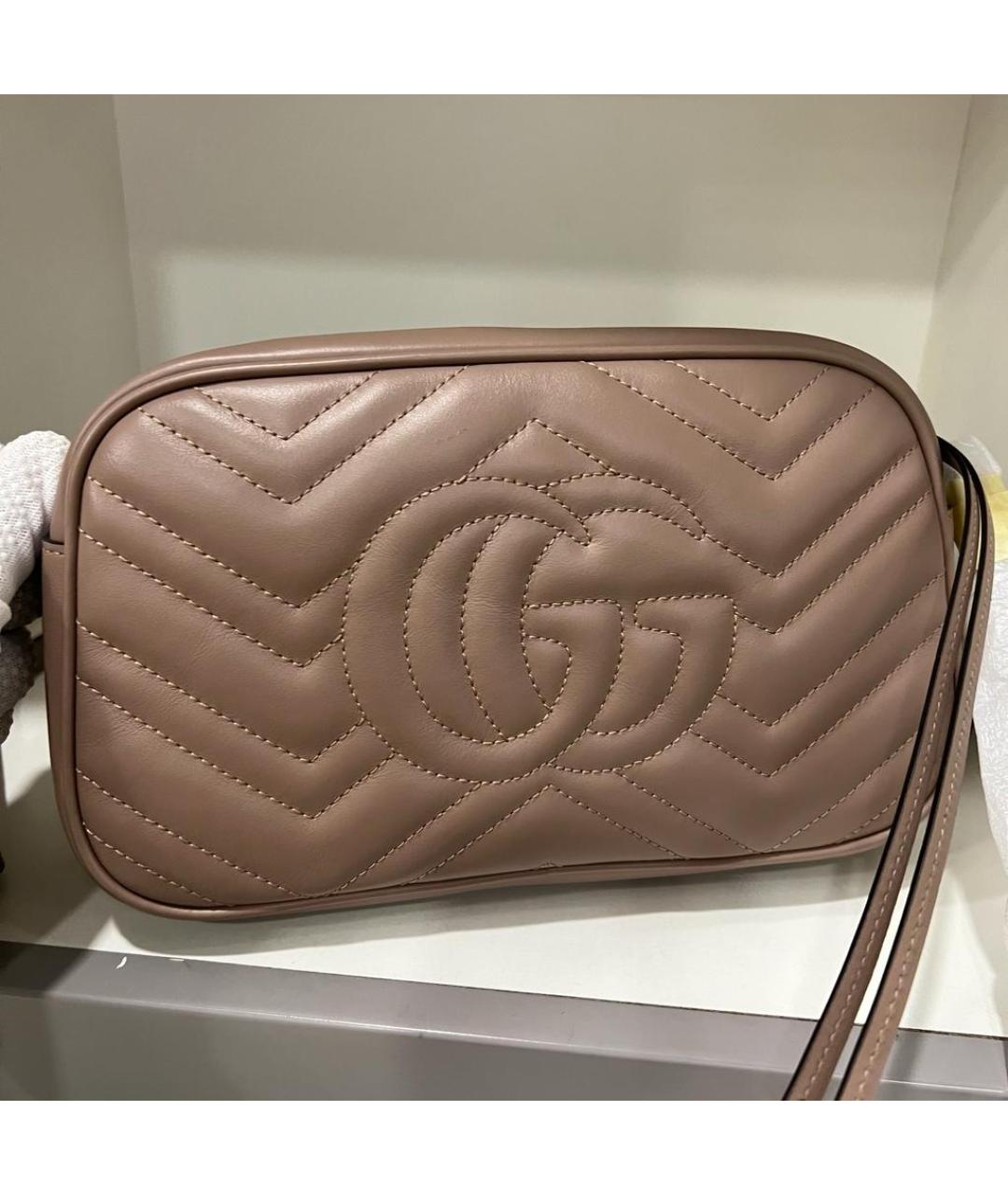 GUCCI Розовая кожаная сумка через плечо, фото 2