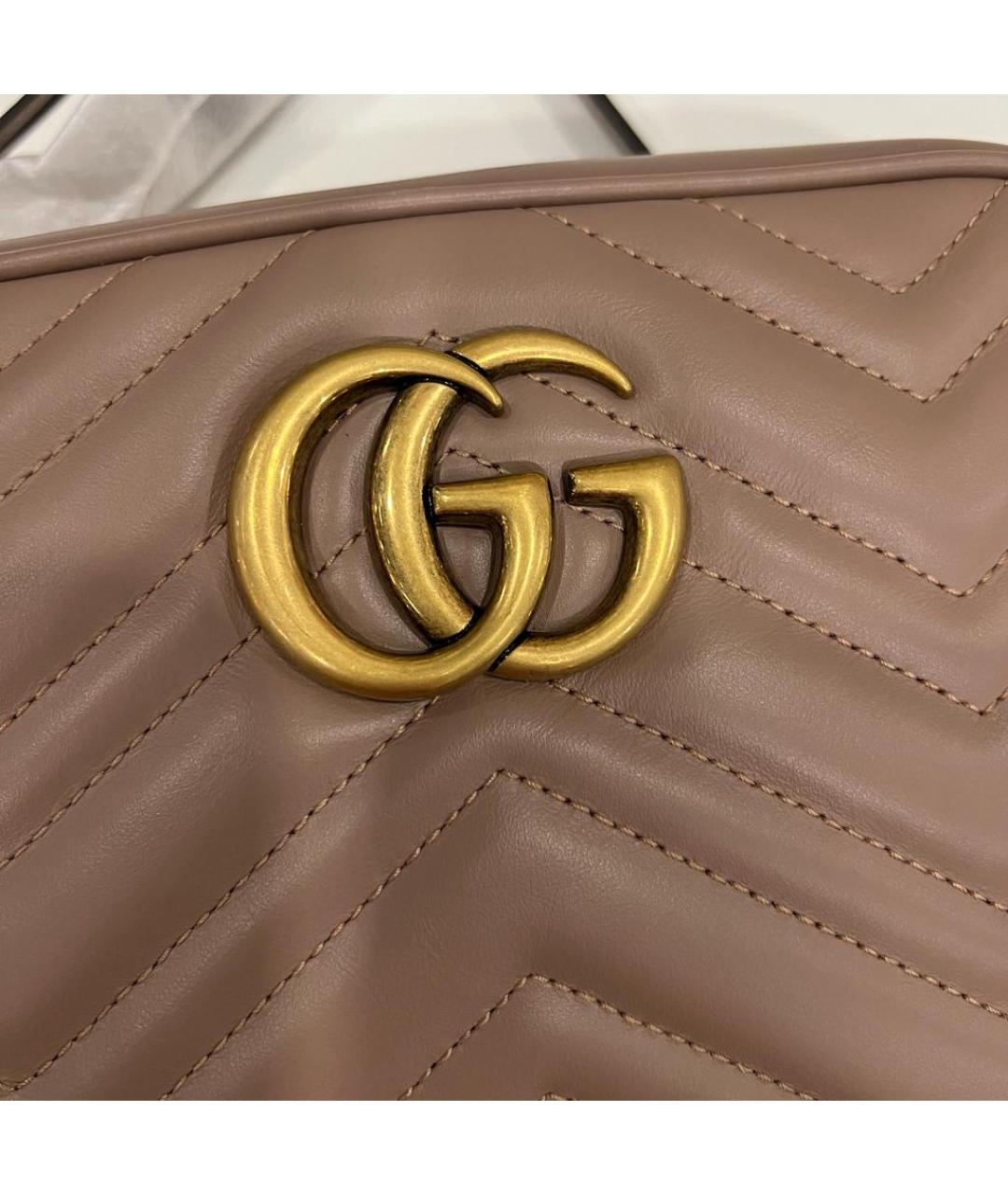 GUCCI Розовая кожаная сумка через плечо, фото 4