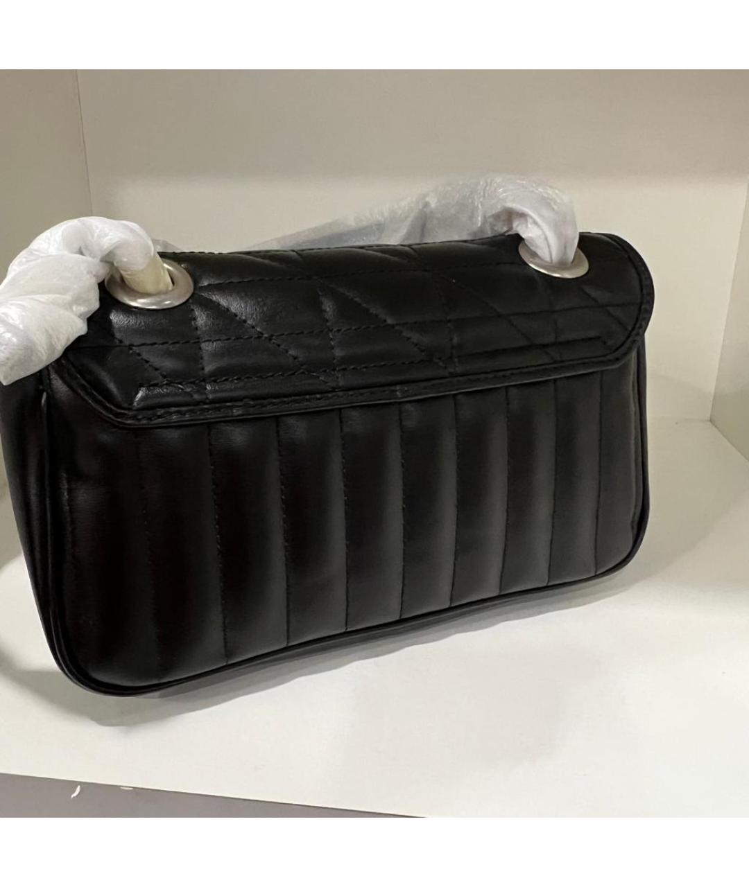 GUCCI Черная кожаная сумка через плечо, фото 3