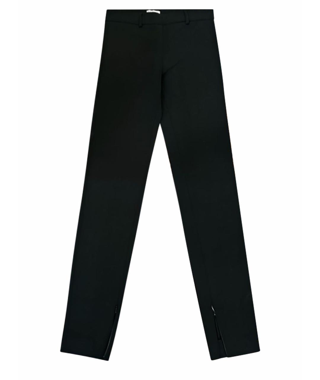 VIONNET Черные вискозные брюки узкие, фото 1