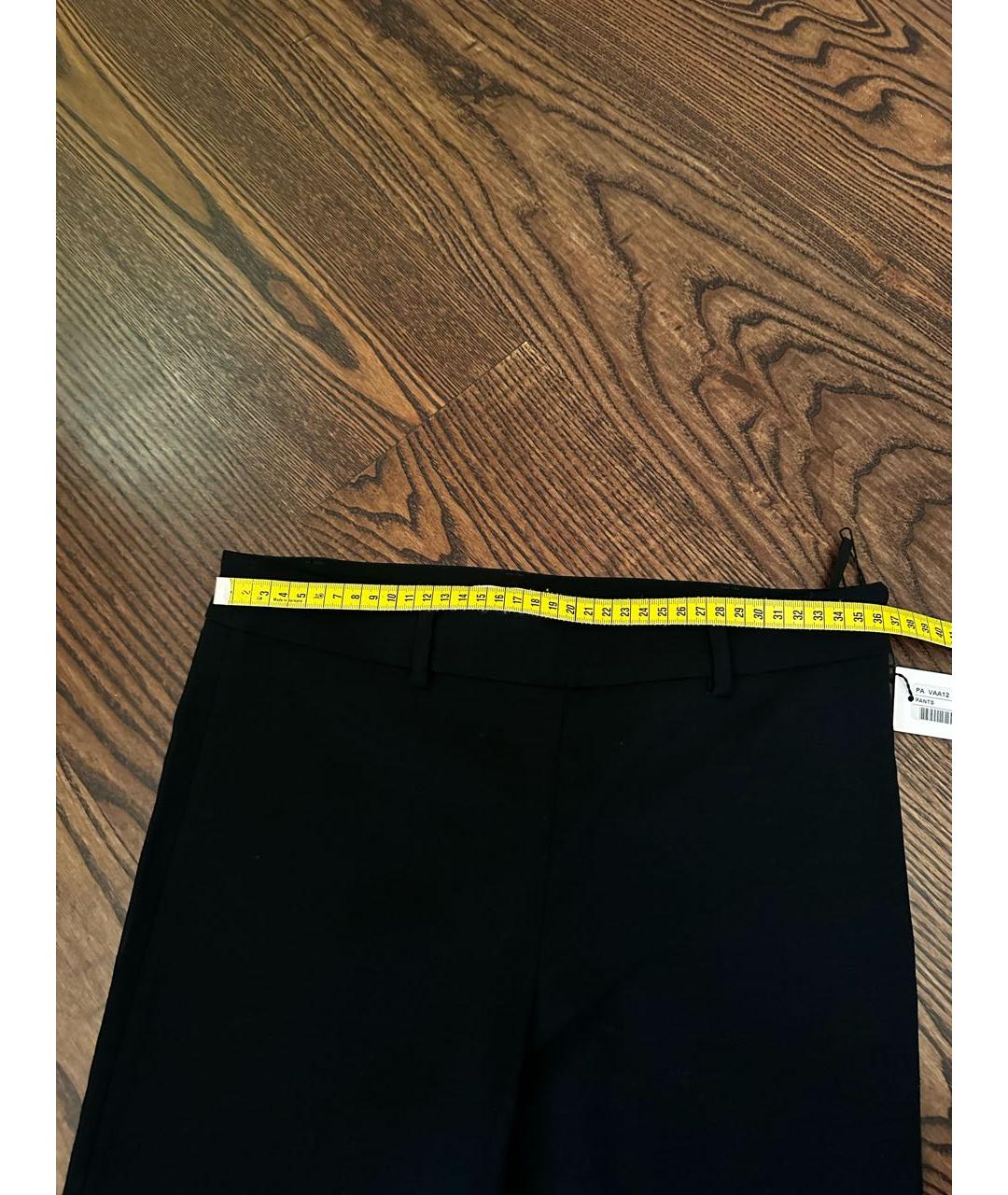 VIONNET Черные вискозные брюки узкие, фото 5