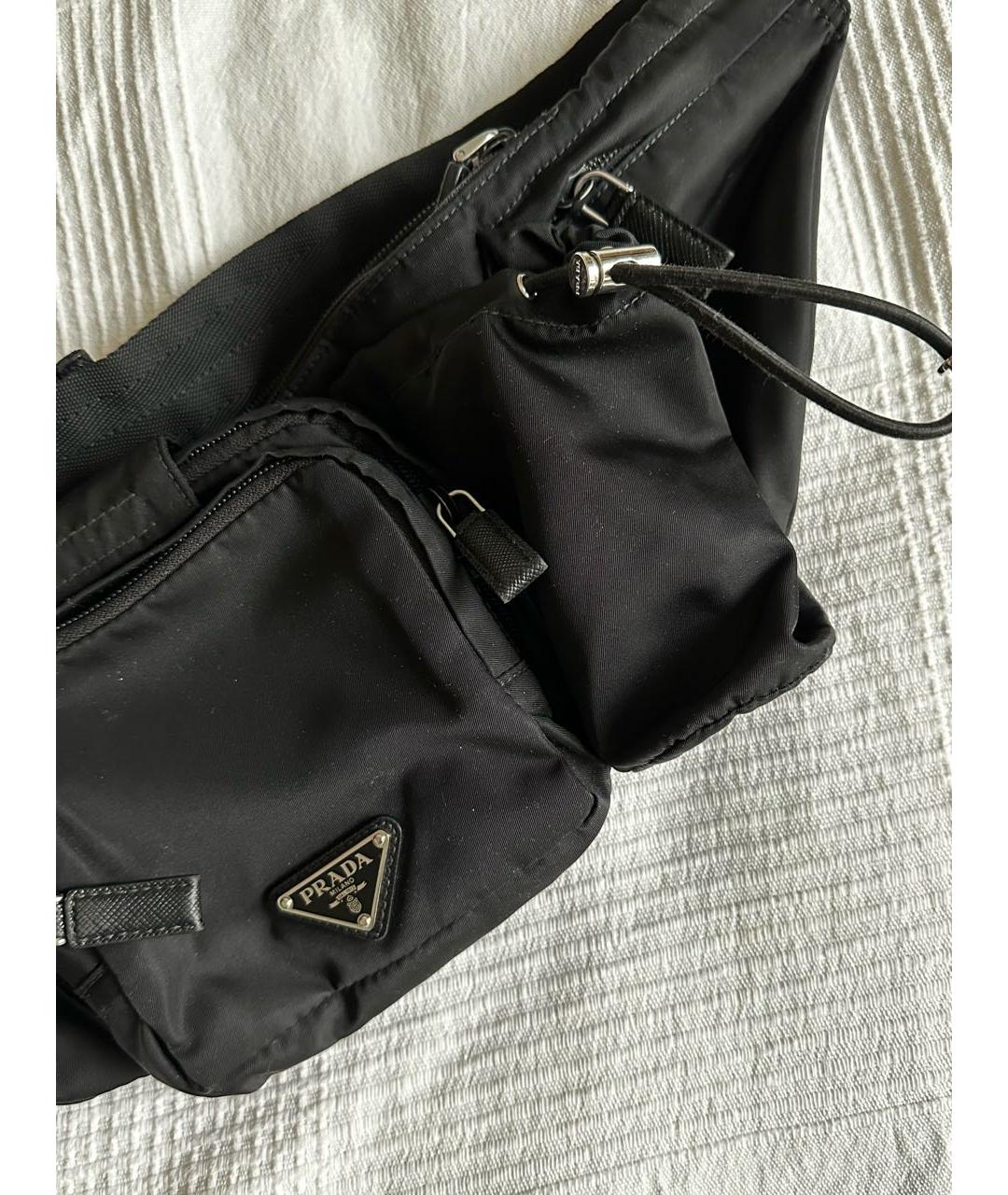 PRADA Черная поясная сумка, фото 4