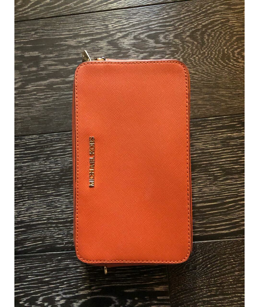 MICHAEL KORS Оранжевая кожаная сумка тоут, фото 5