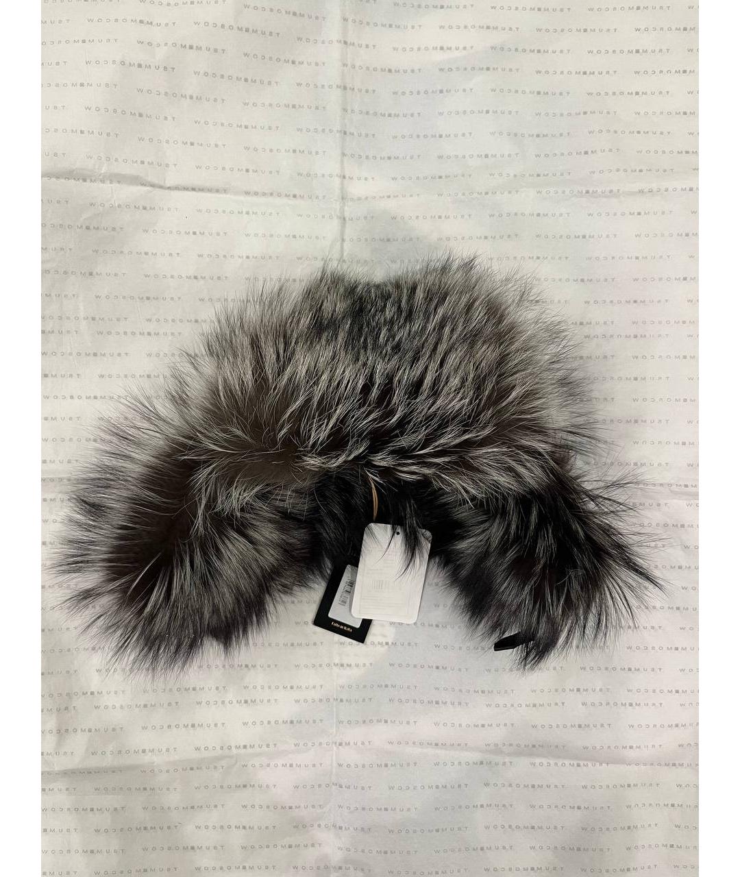 BILLIONAIRE Черная кожаная шапка, фото 3