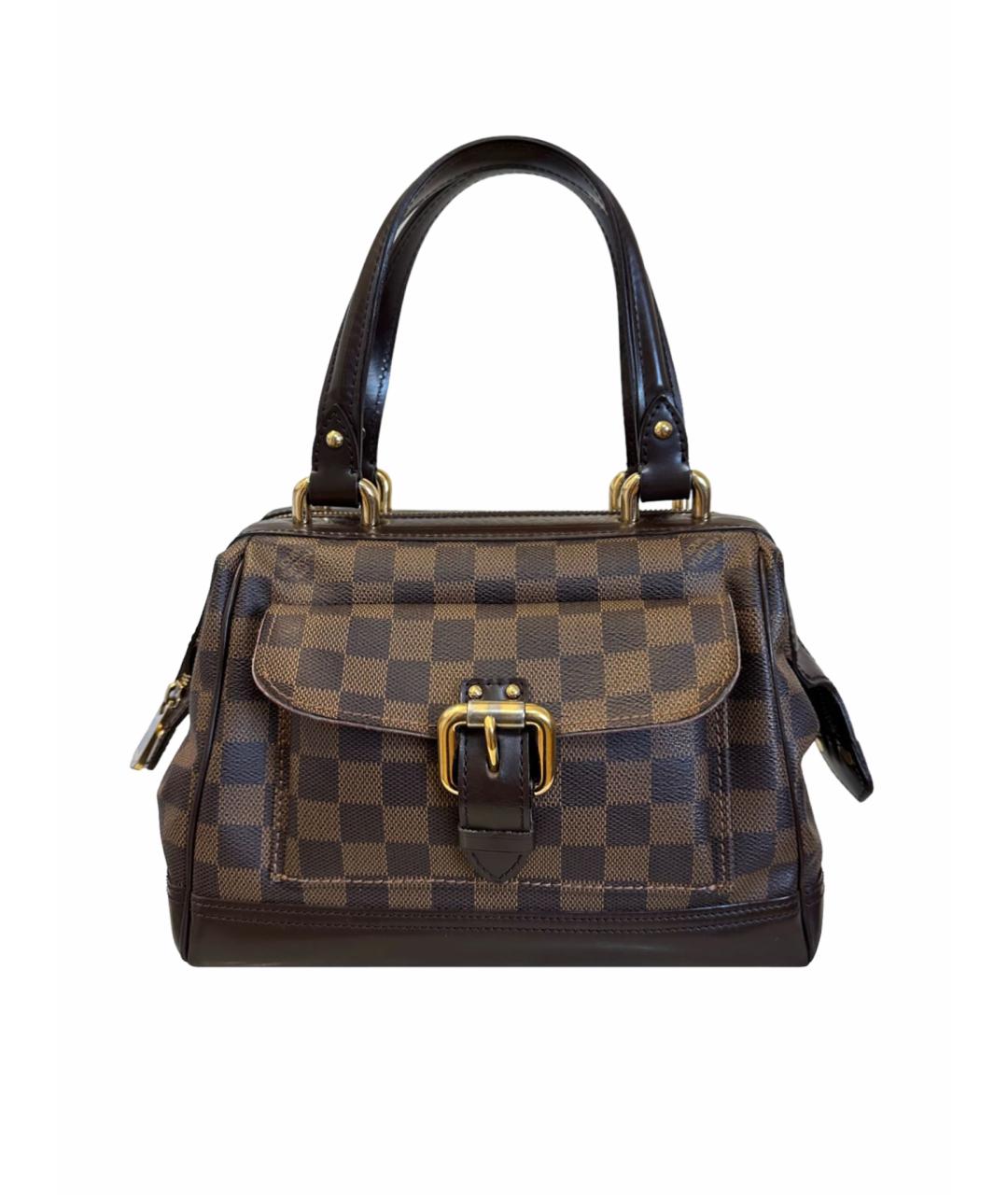 LOUIS VUITTON Коричневая кожаная сумка через плечо, фото 1