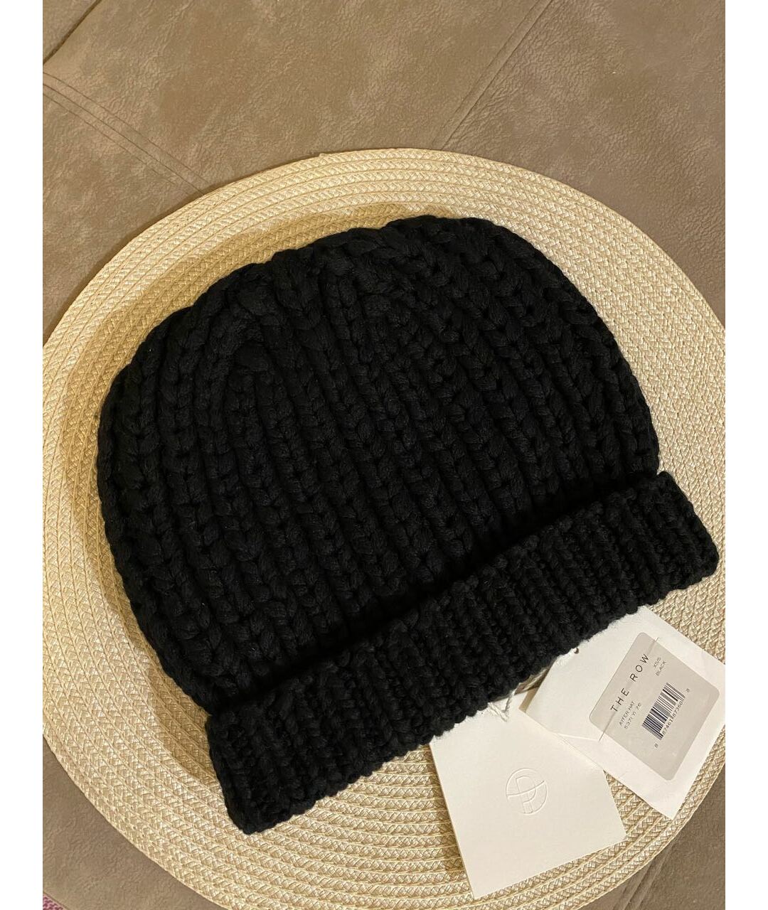 THE ROW Черная кашемировая шапка, фото 6