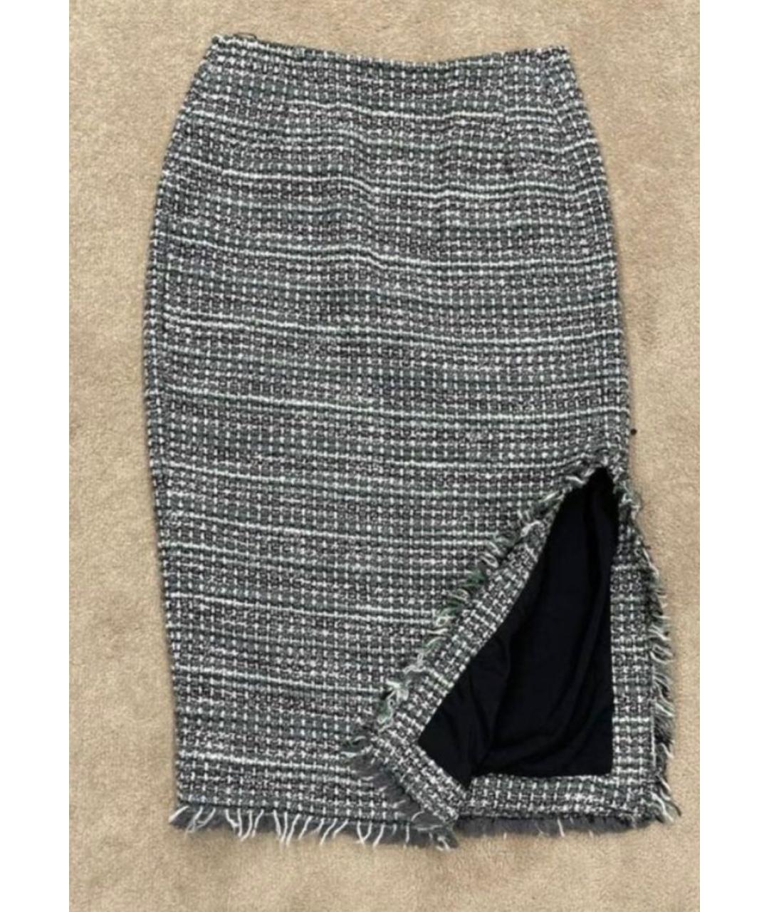 PINKO Серый твидовый костюм с юбками, фото 2