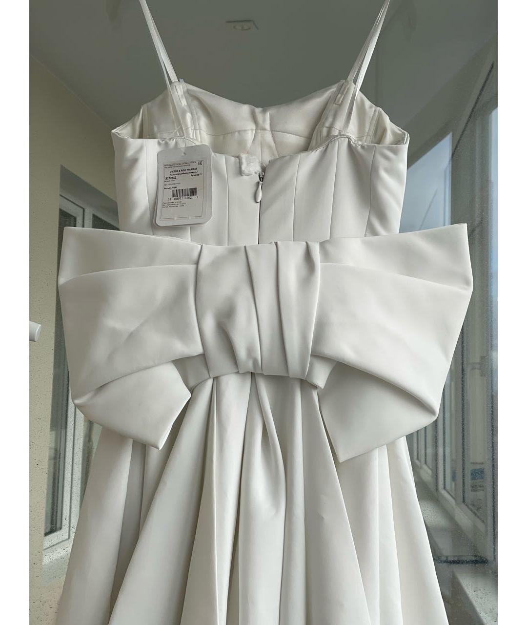 VIKTOR & ROLF Белое полиэстеровое свадебное платье, фото 3